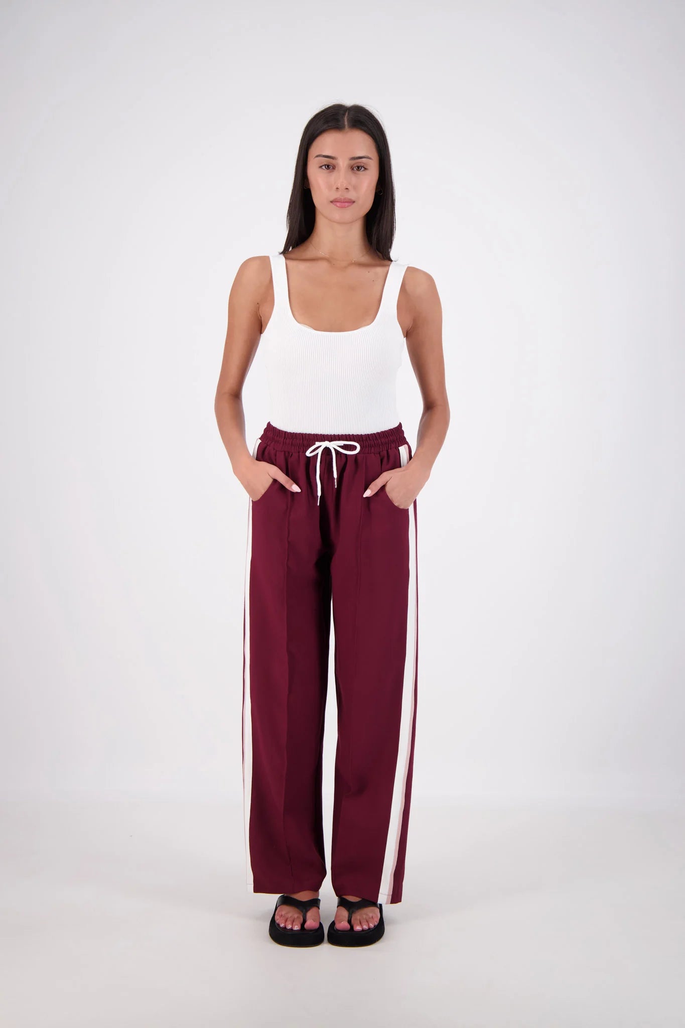 JASMINE ALEXA - CASSIS TROUSER - PLUM