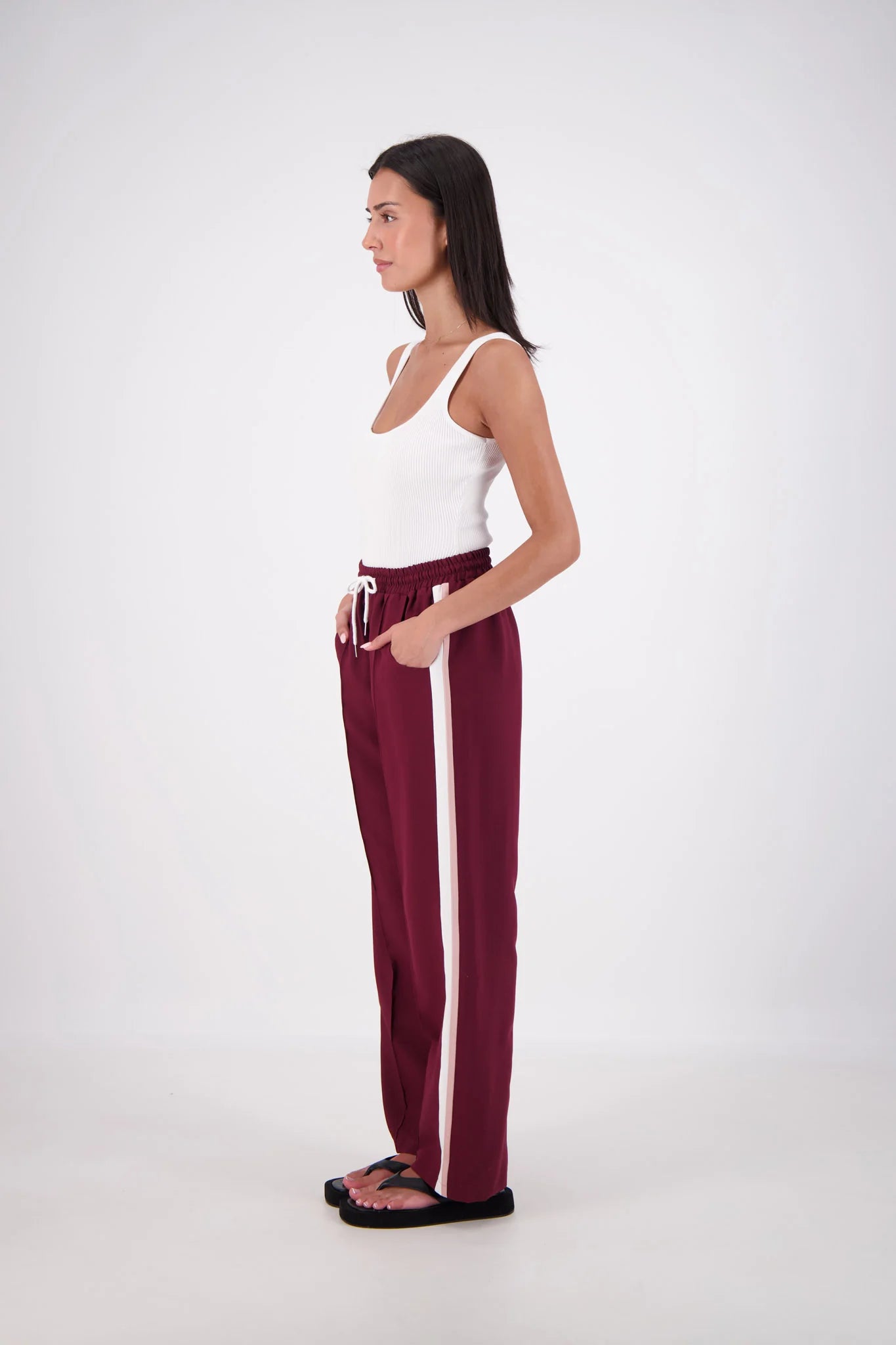 JASMINE ALEXA - CASSIS TROUSER - PLUM