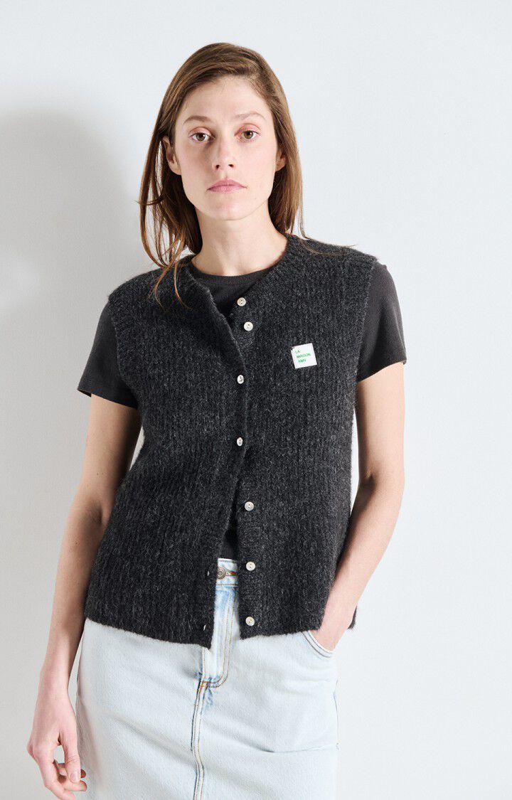 American Vintage - Alpaca / Wool Vest - Charocal