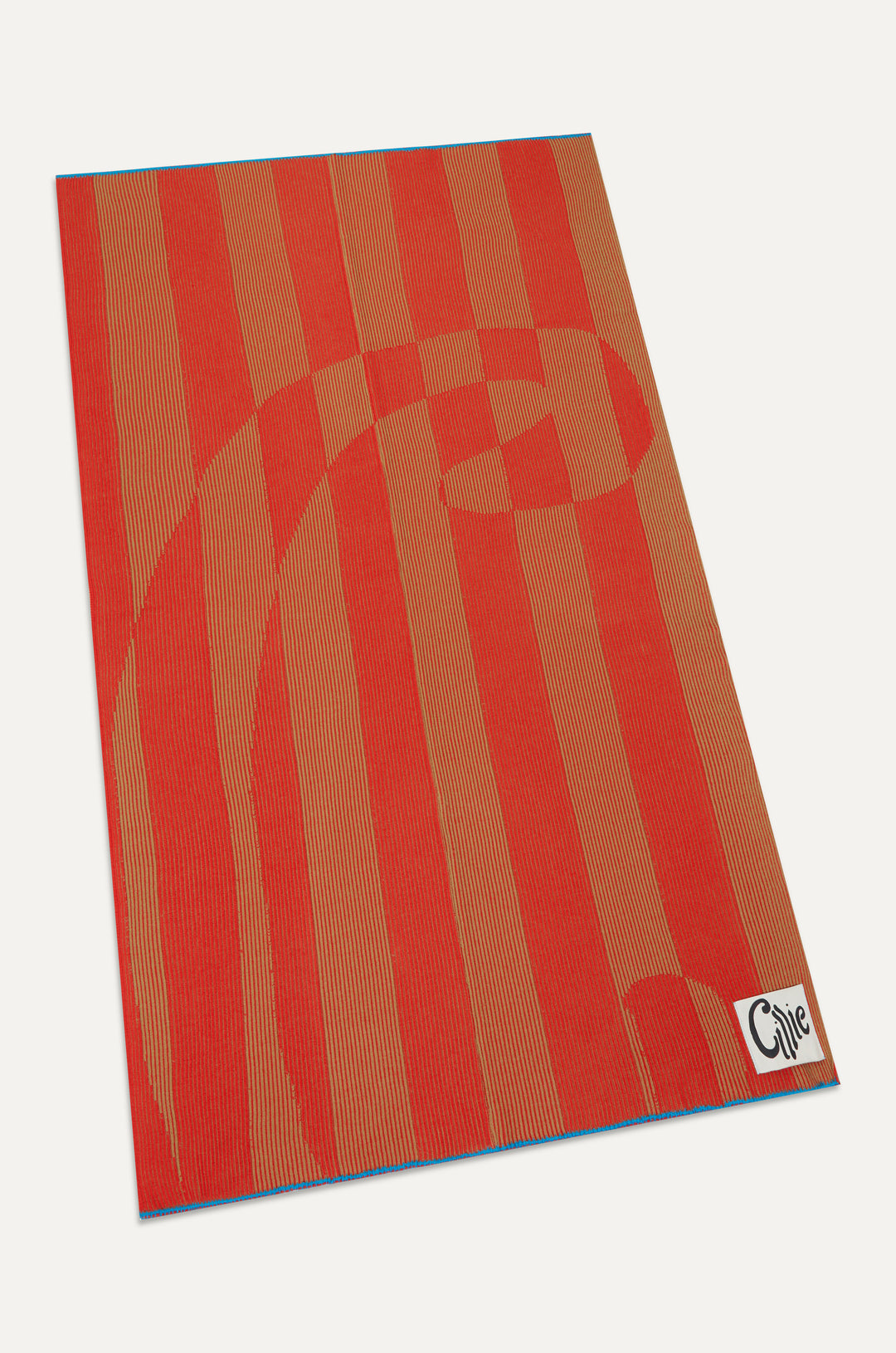 CILLIE - KNITTED INVERSE THROW - POPPY