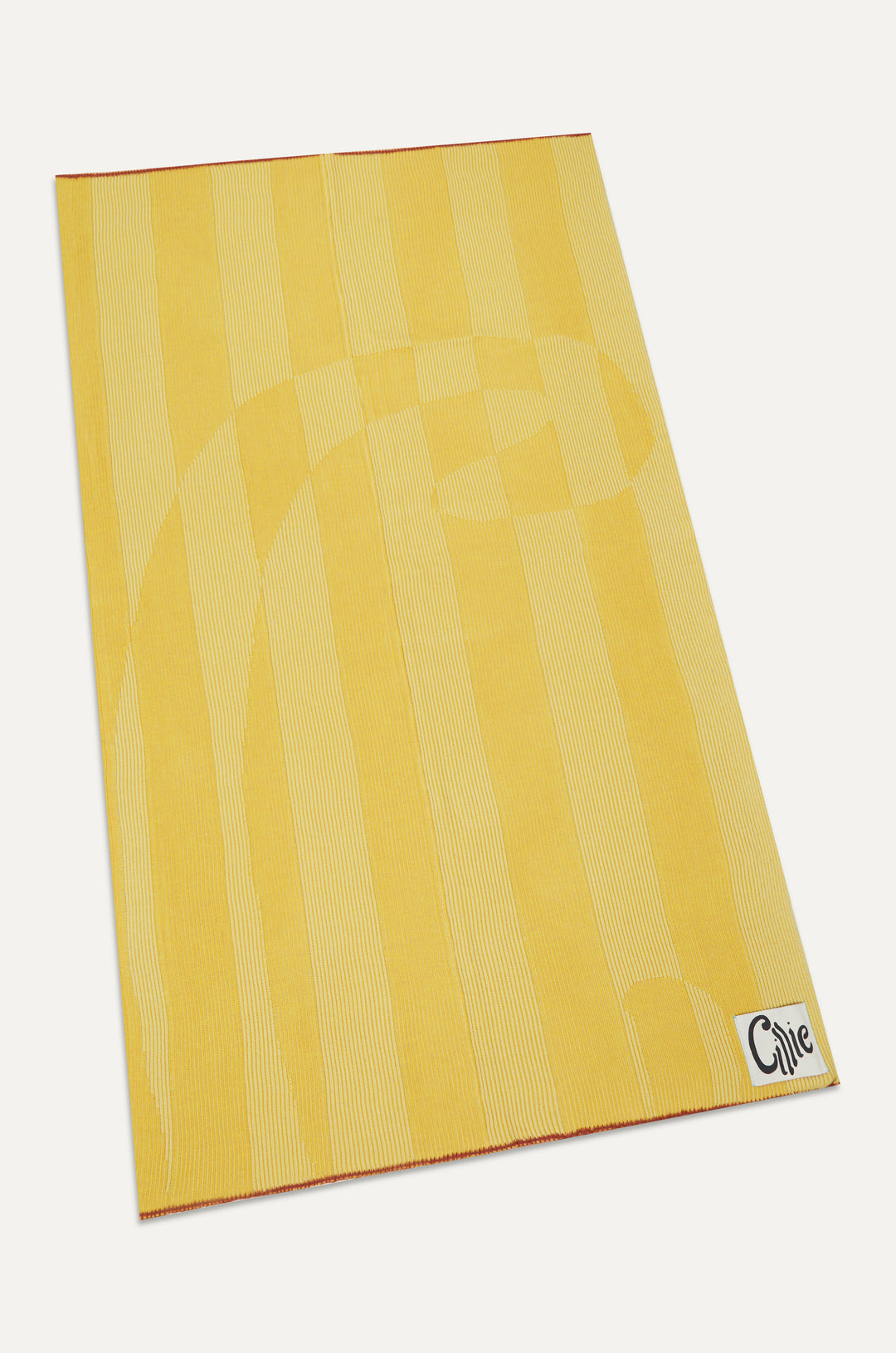 CILLIE - KNITTED INVERSE THROW - CEDRAT