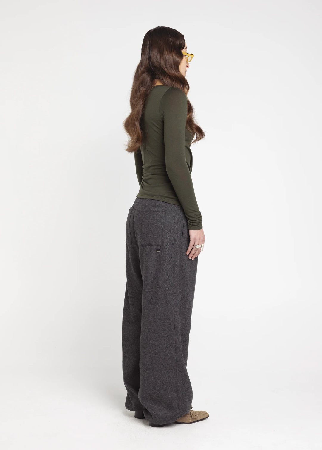 Permanent Vacation - Connection Wool Top - Moss