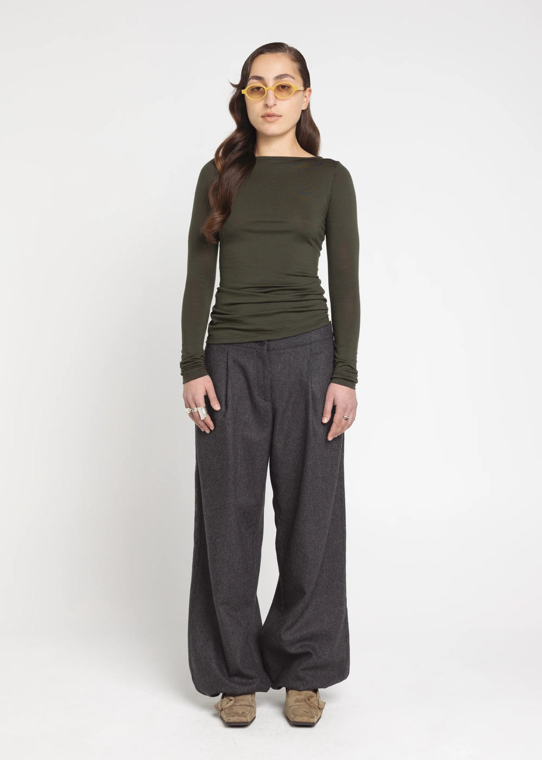 Permanent Vacation - Connection Wool Top - Moss
