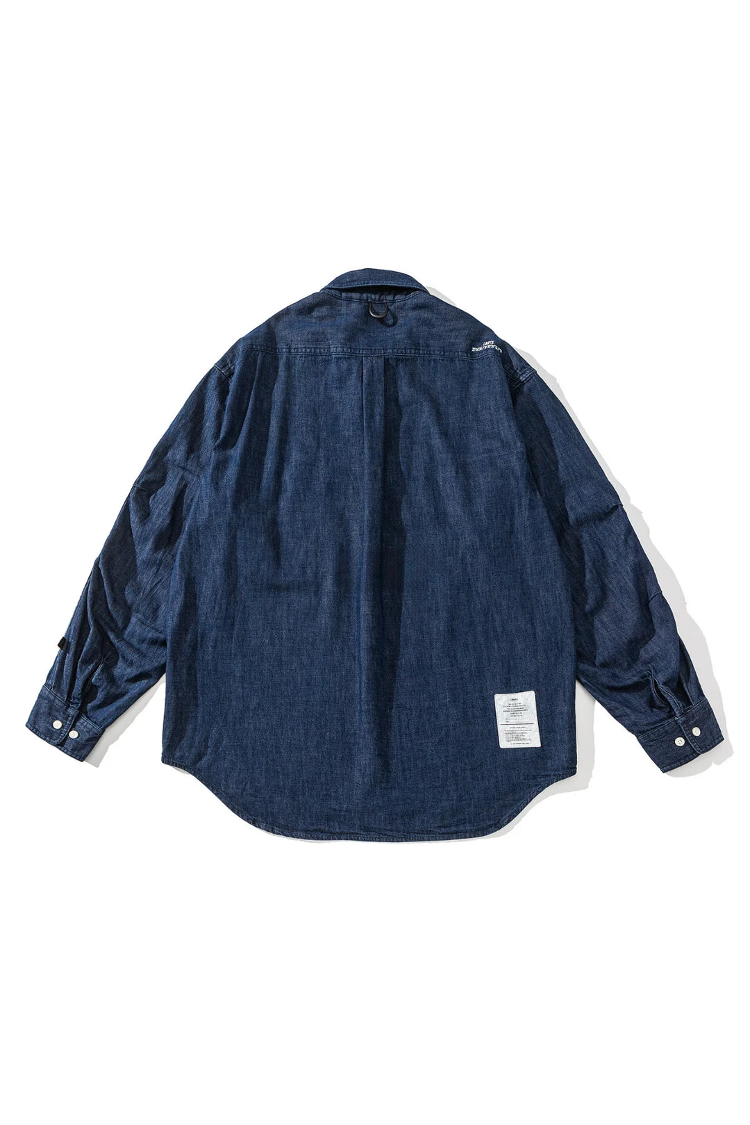 LIBERATURS - DENIM LONG SLEEVE BUTTON SHIRT - DARK BLUE