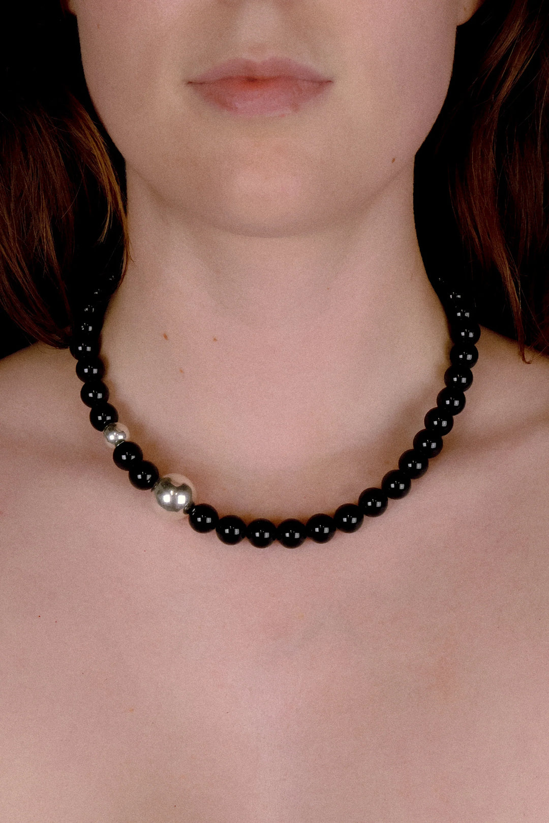 RBBCA KSTR - DYLAN BLACK AGATE NECKLACE