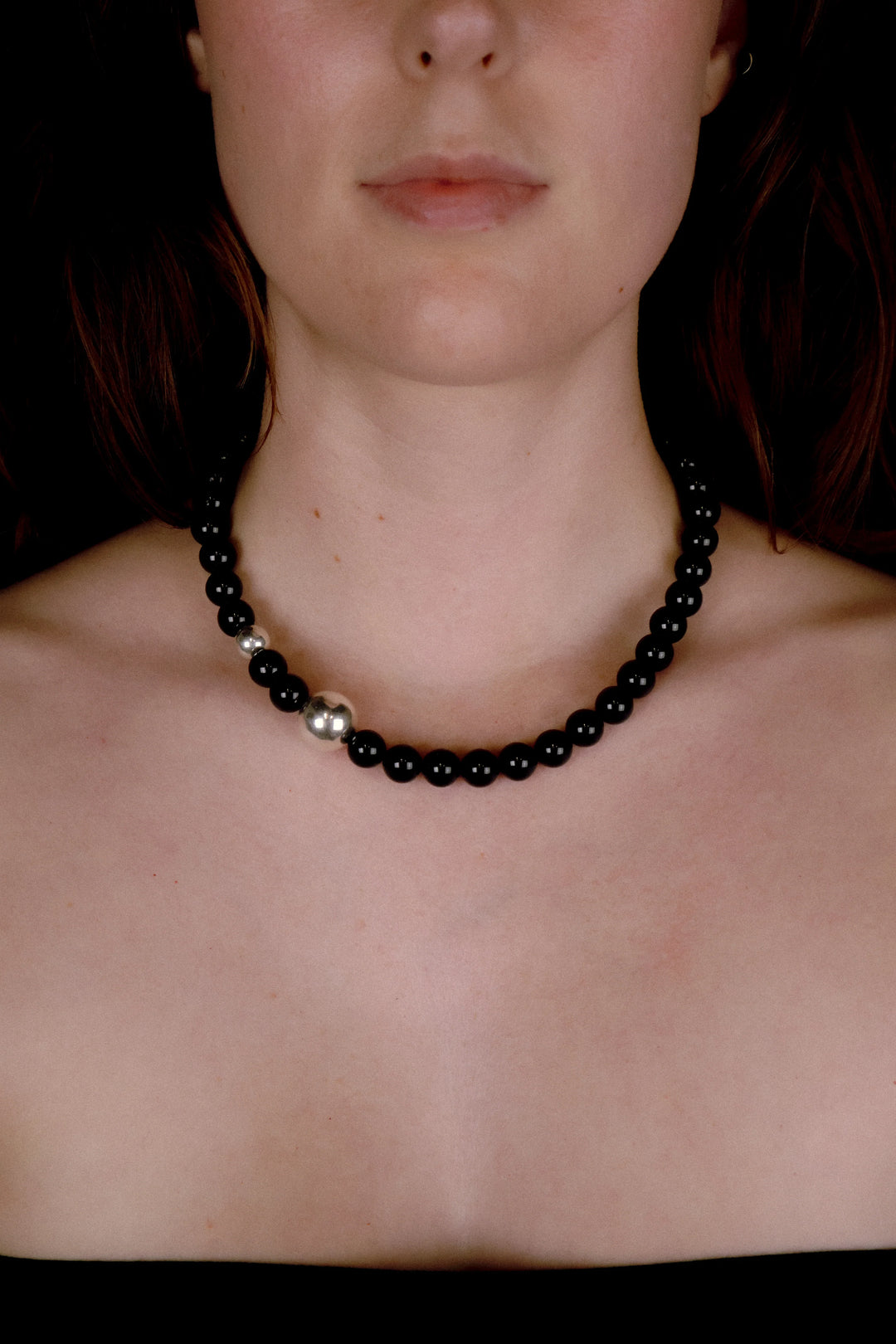 RBBCA KSTR - DYLAN BLACK AGATE NECKLACE