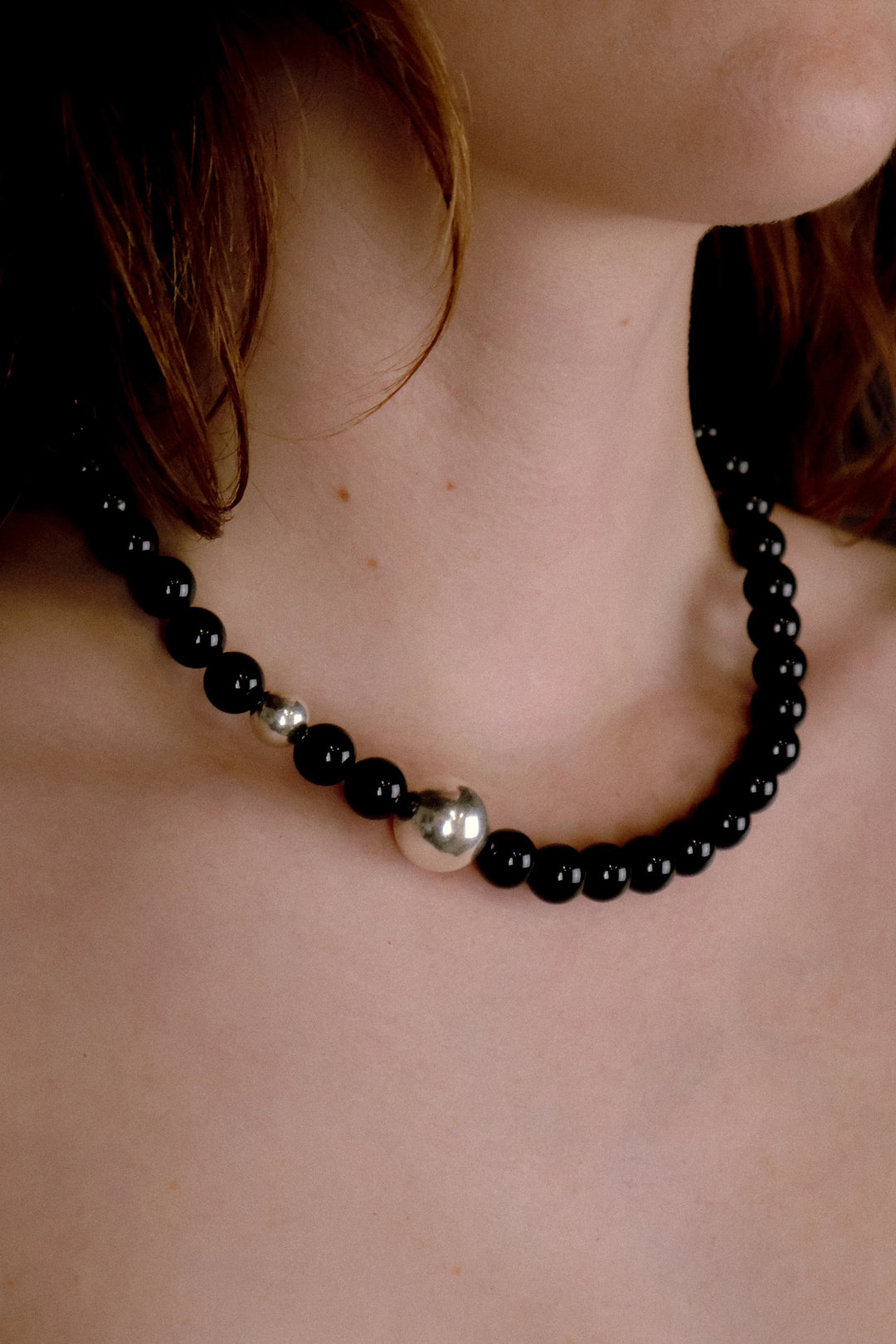 RBBCA KSTR - DYLAN BLACK AGATE NECKLACE