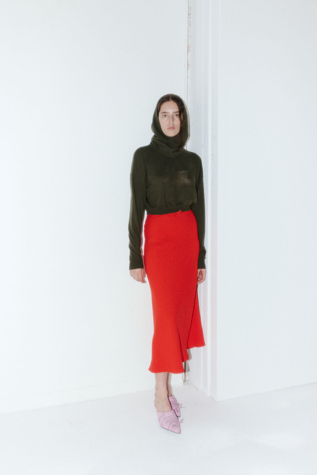 Muse The Label -  Dana Bias Skirt - Red