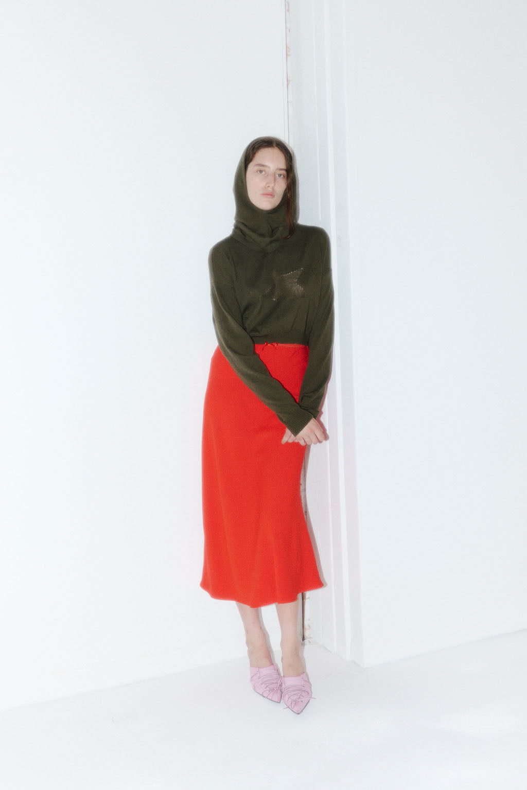 Muse The Label -  Dana Bias Skirt - Red