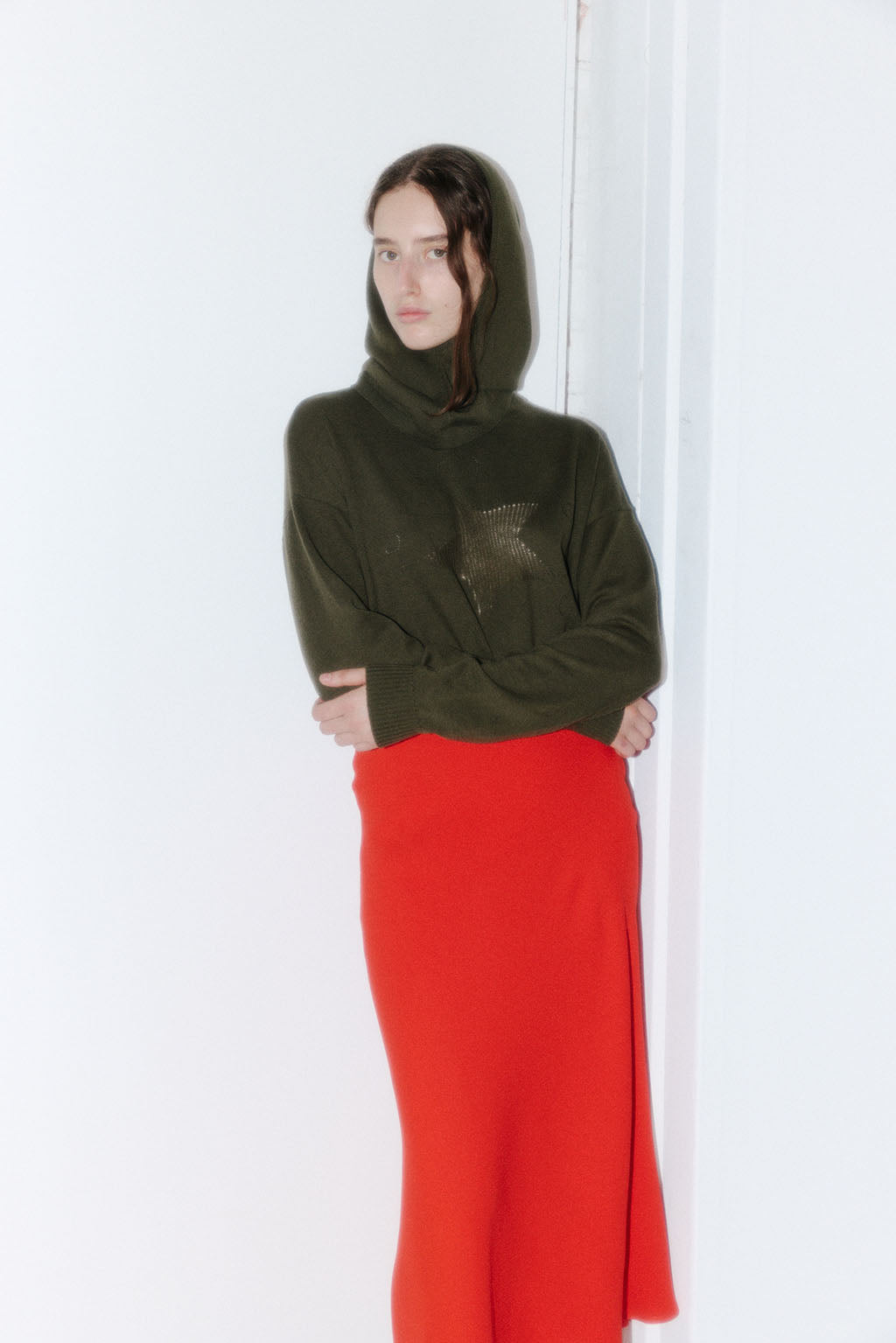Muse The Label -  Dana Bias Skirt - Red