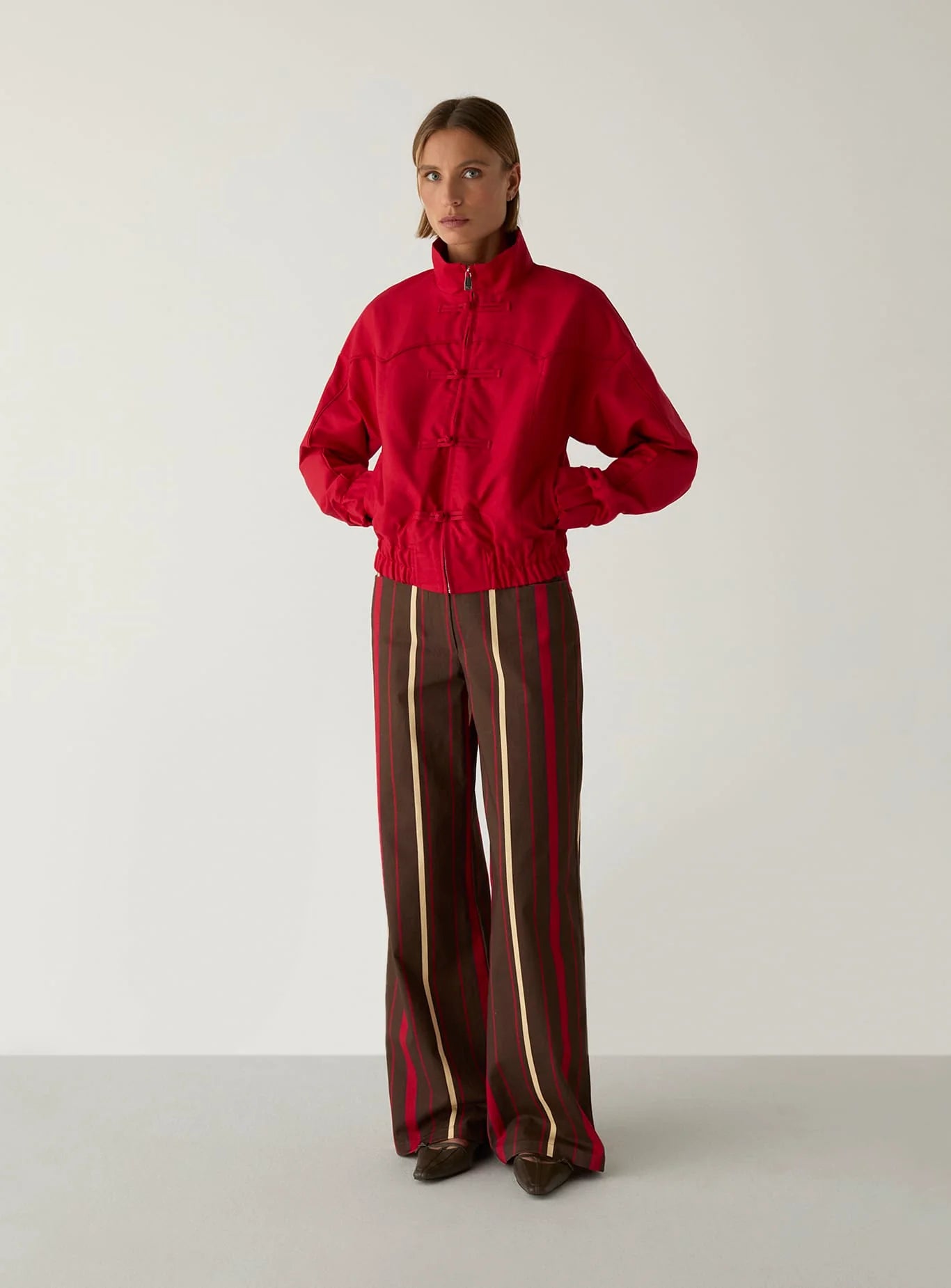 Laagam - Sylvie - Red Bomber Jacket