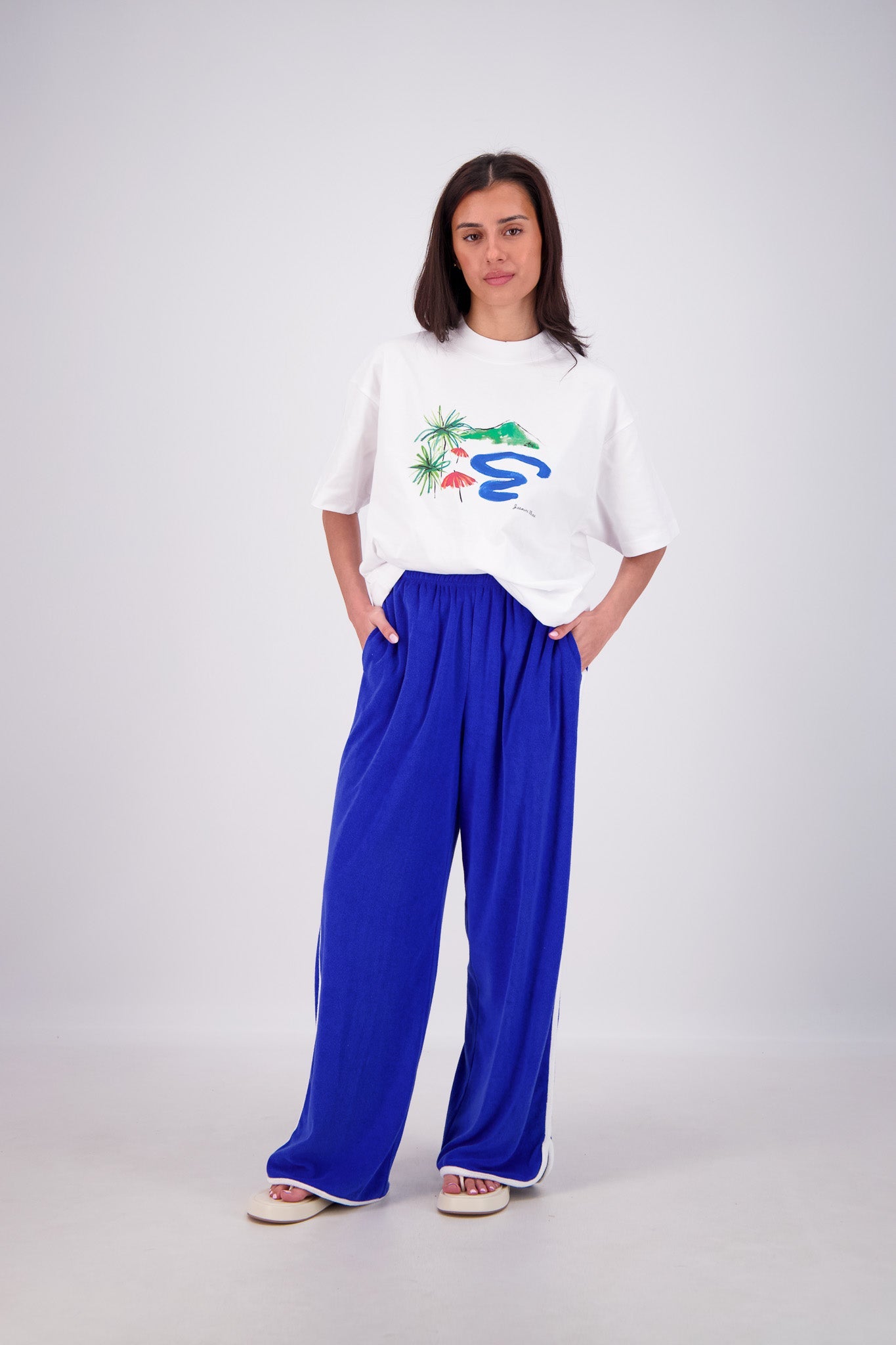 JASMINE ALEXA - KUHIO PANTS - COBALT BLUE
