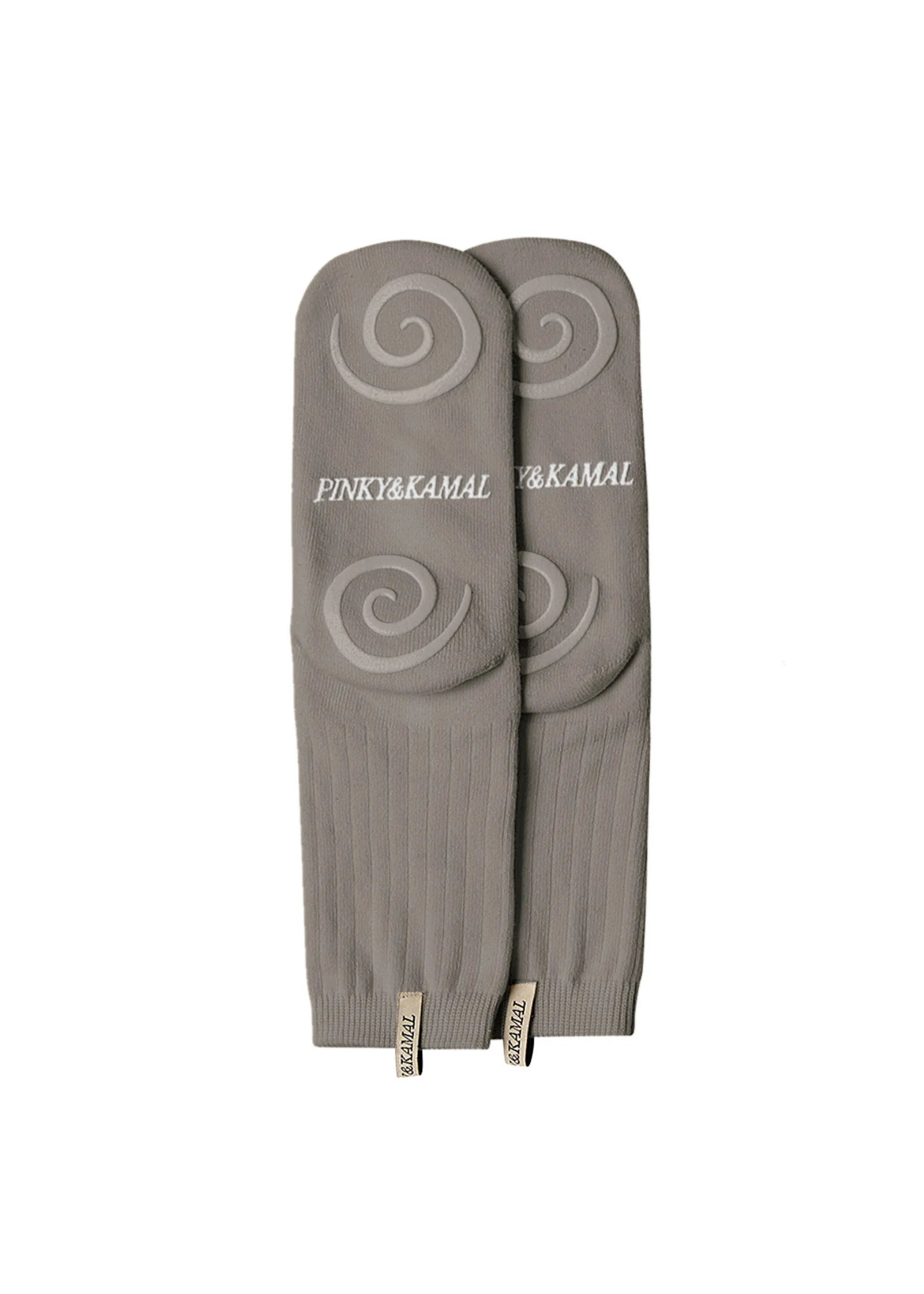 PINKY AND KAMAL - PILATES SPIRAL GRIP SOCK - GREY PEBBLE