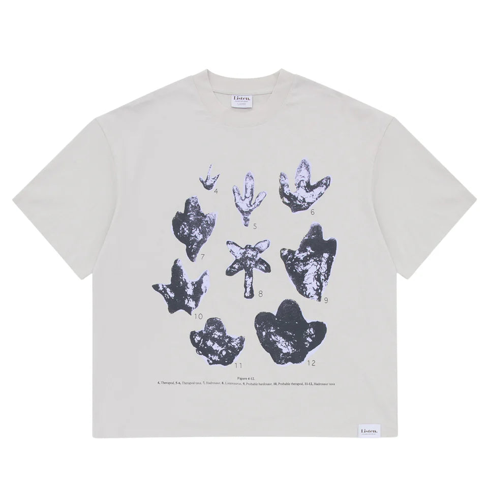 Listen - Rex Steps Tee - Off White