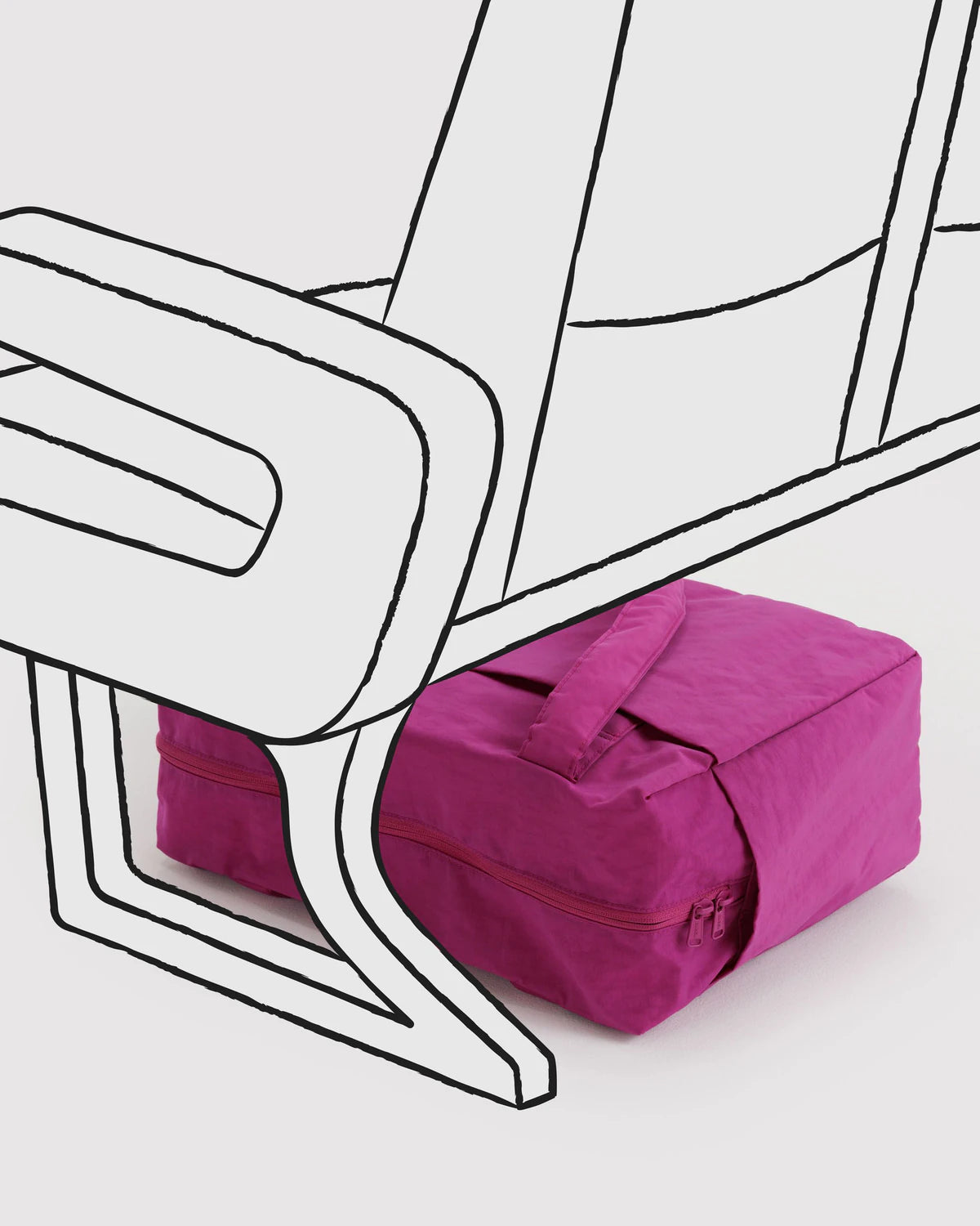 Baggu - Small Cloud Carry On - Deep Fuchsia