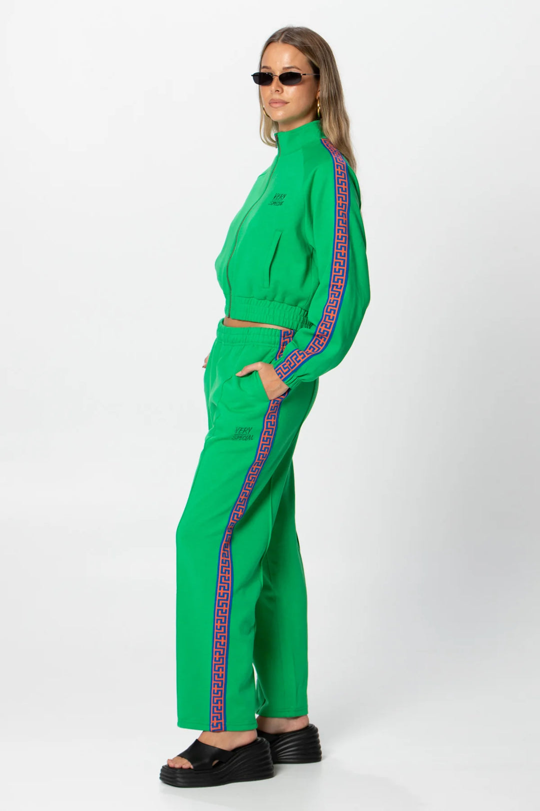 Something Very Special - Geo Track Pants 2.0 - Green