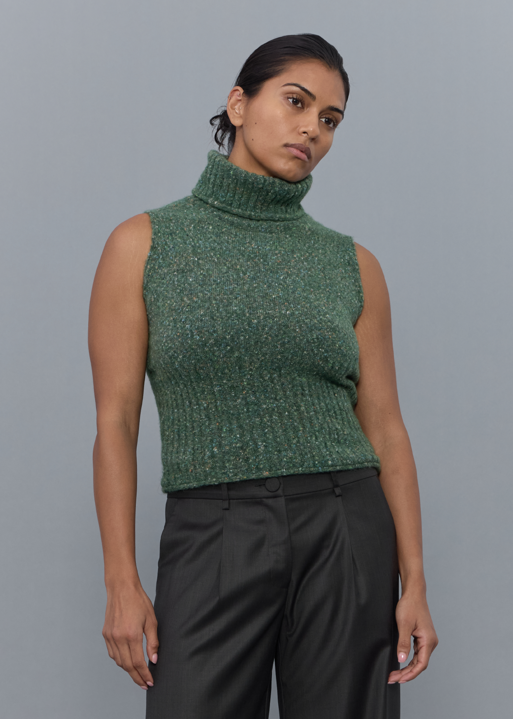 Permanent Vacation - Nest Knitted Vest - Cypress