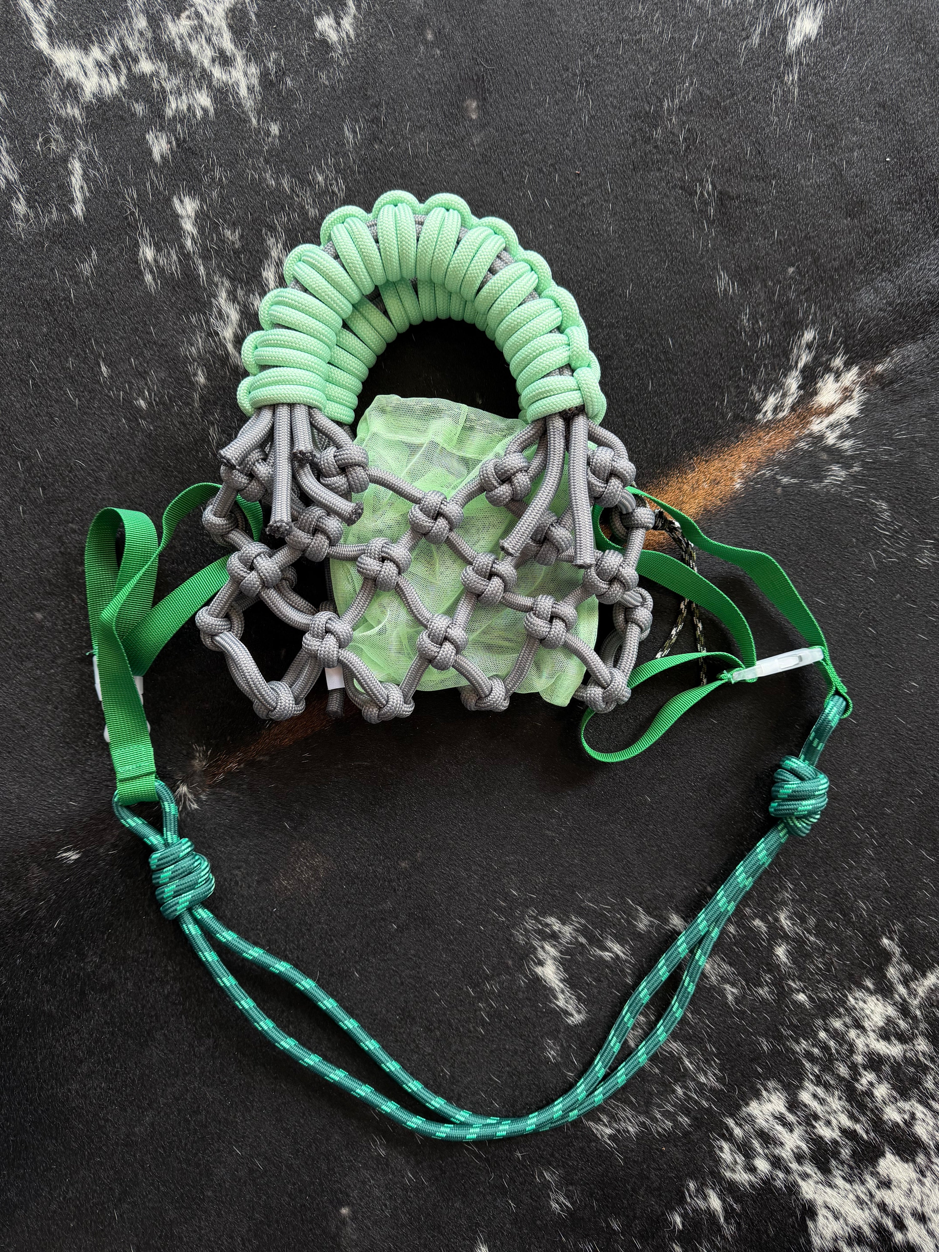 Olive Made - Sunshine Mini Bag - Mint Green + Grey