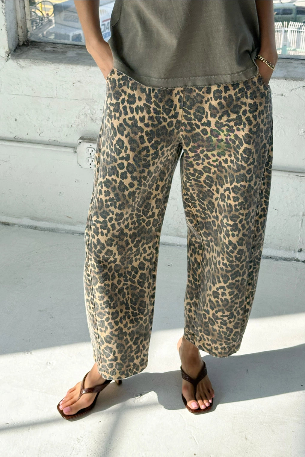 LE BON SHOPPE - ARC PANTS - LEOPARD