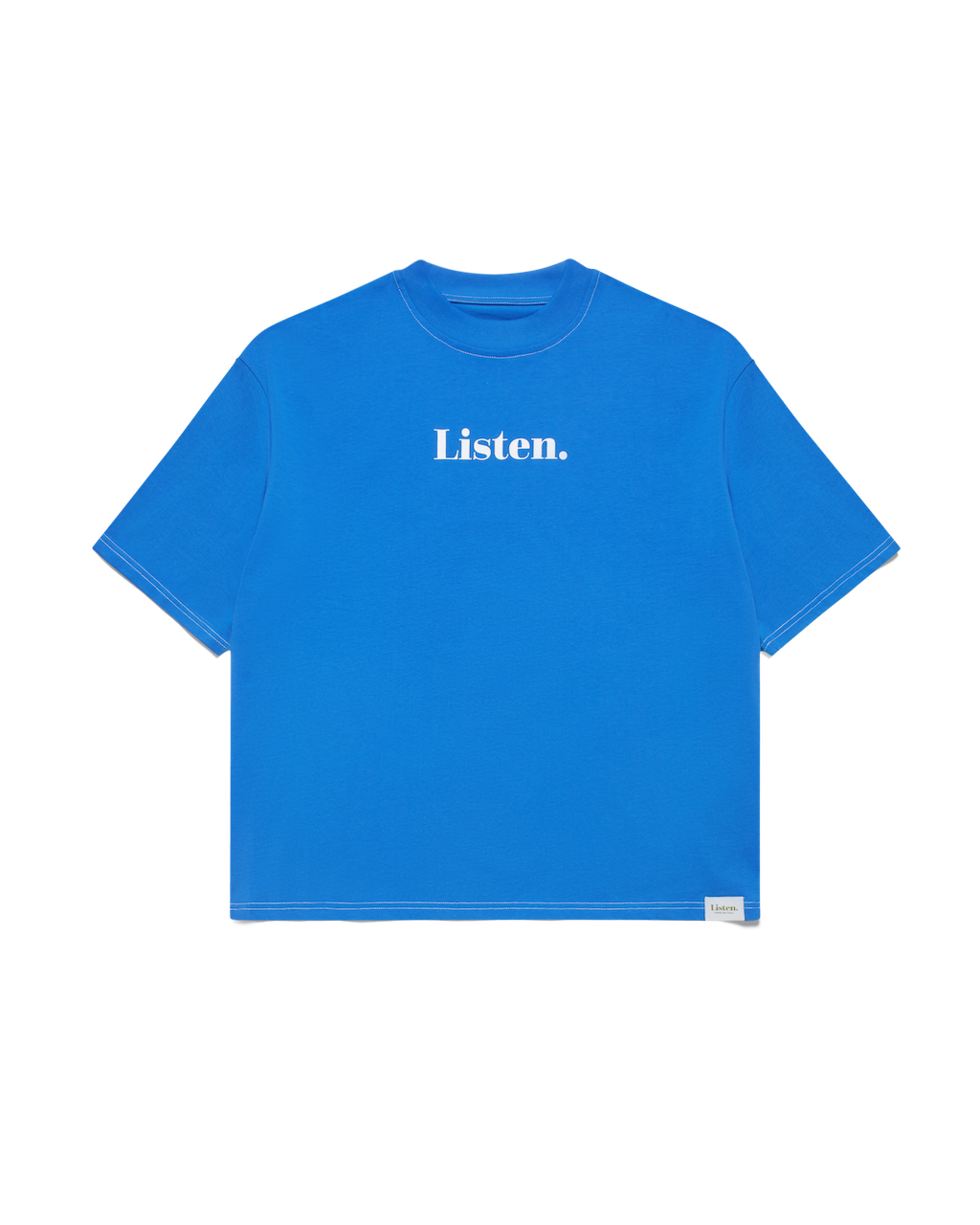 LISTEN CLOTHING - CONTRAST LOGO TEE - BLUE