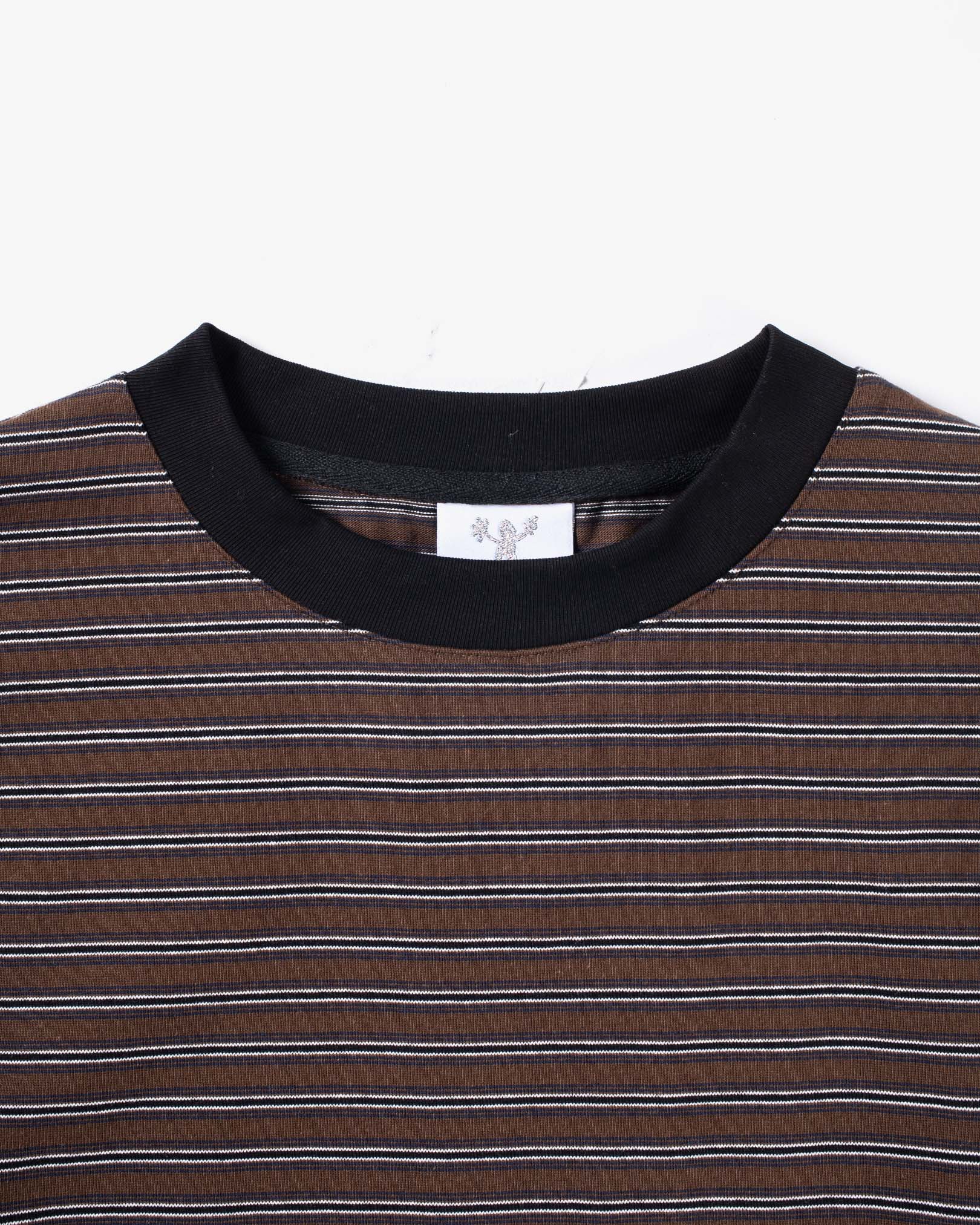 Candice - Kerferd Striped L/S Tee - Brown
