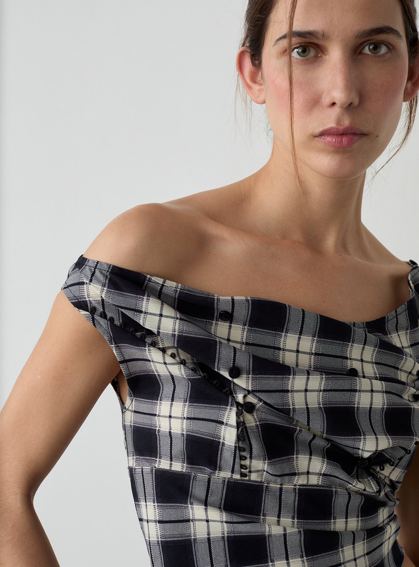 Laagam - Tate - Black Squared Asymmetric Top