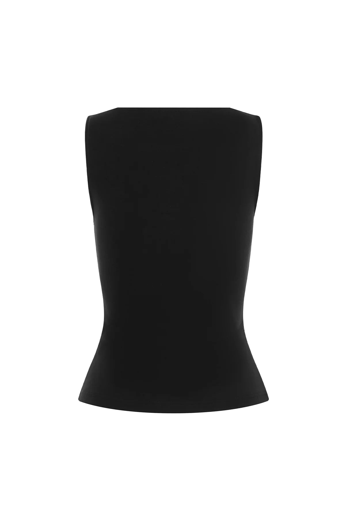 OLGA JOAN - BUTTON THROUGH TANK NERA