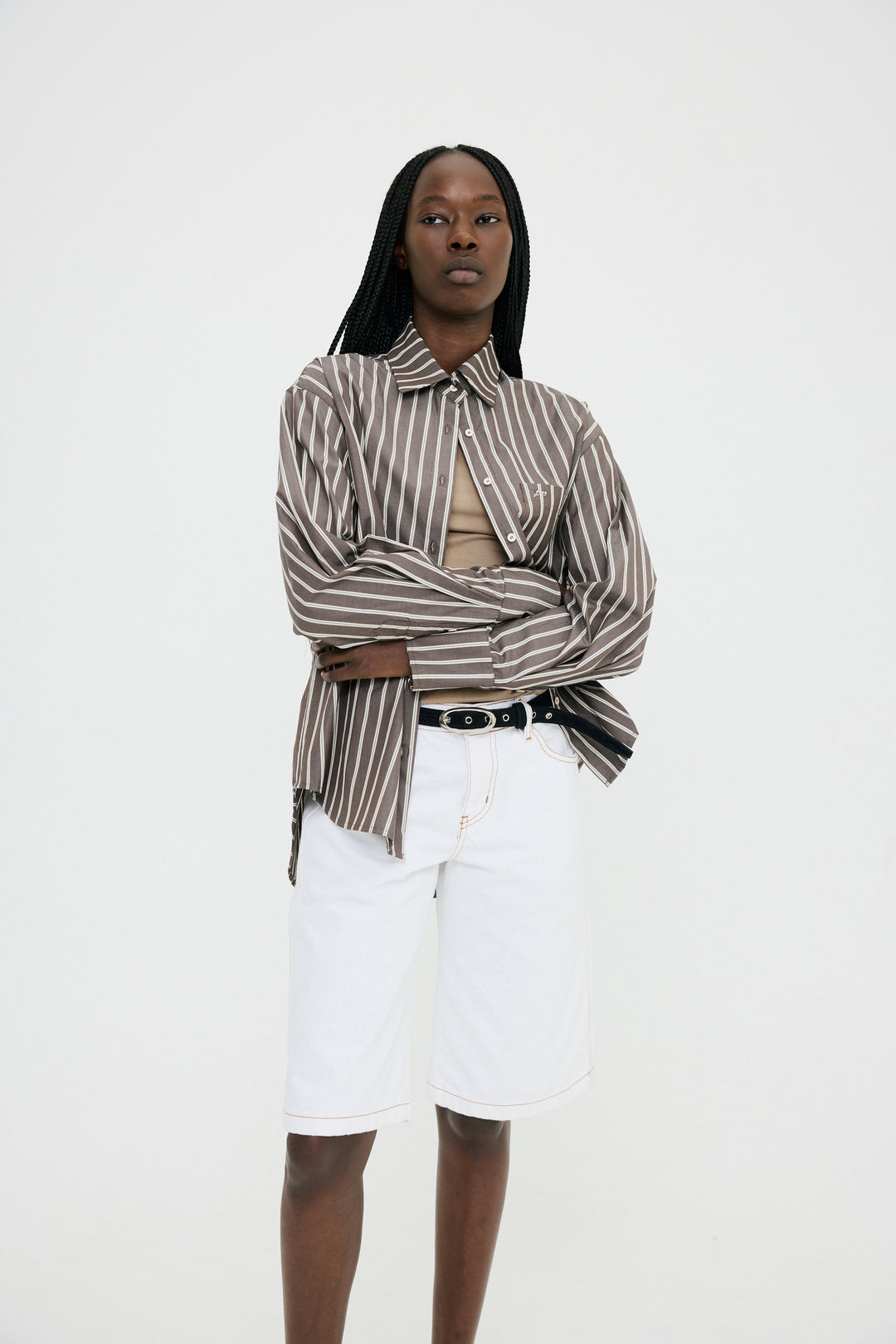 Permanent Vacation - Examine Shirt - Umber Stripe