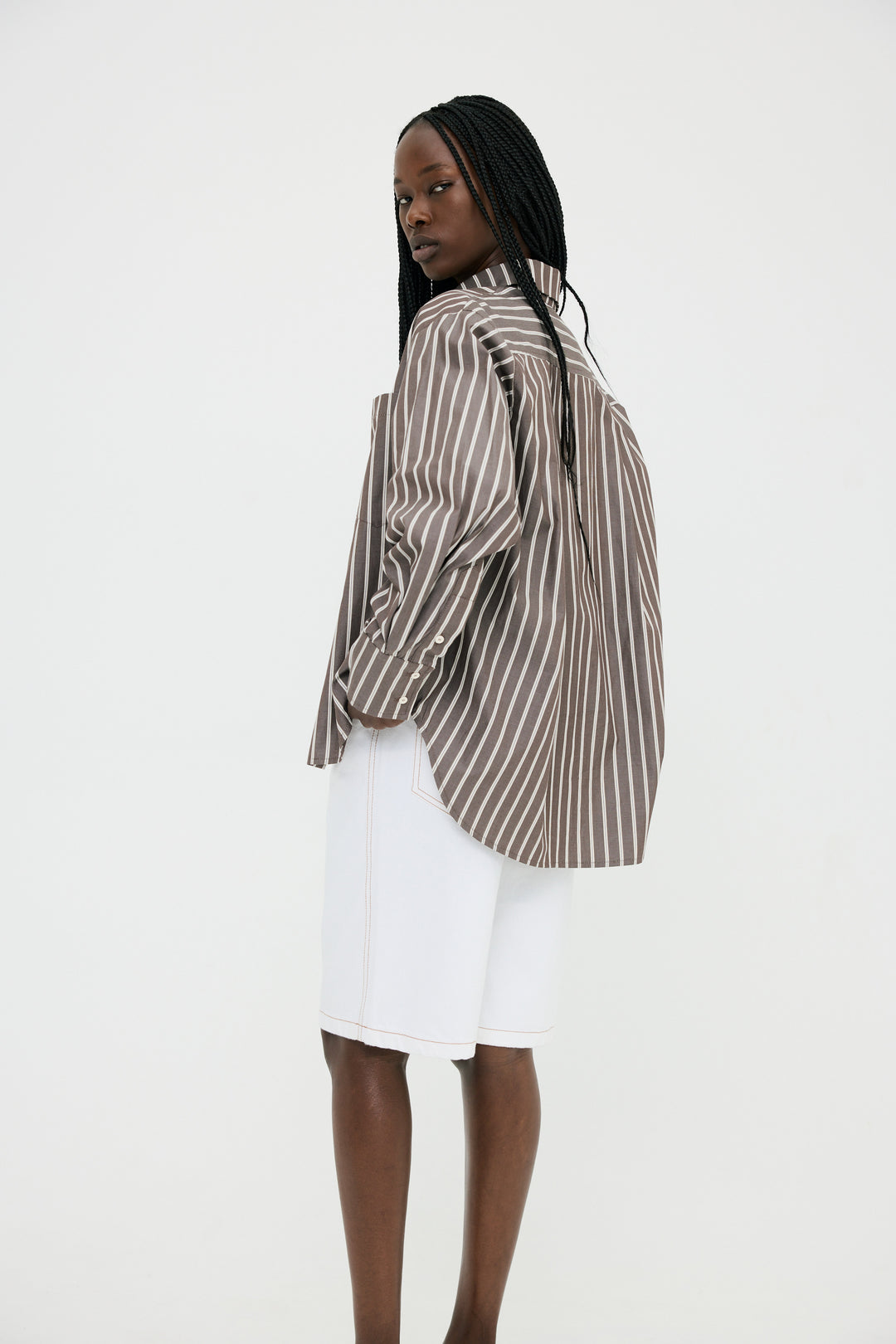 Permanent Vacation - Examine Shirt - Umber Stripe