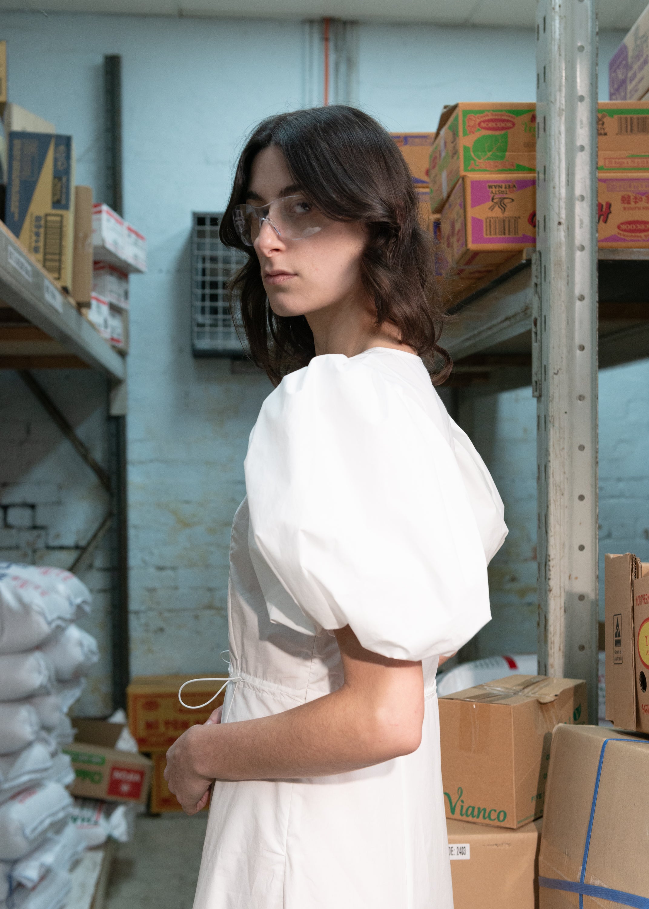 Permanent Vacation - Latent Dress - Chalk