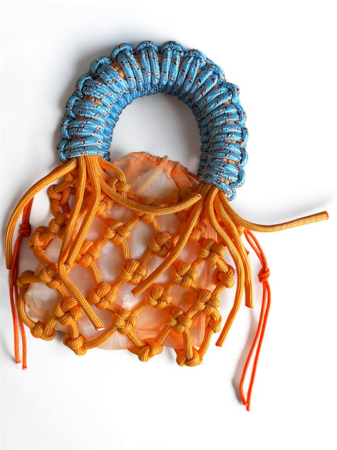 OLIVE MADE - SUNSHINE BAG - BABY BLUE X ORANGE