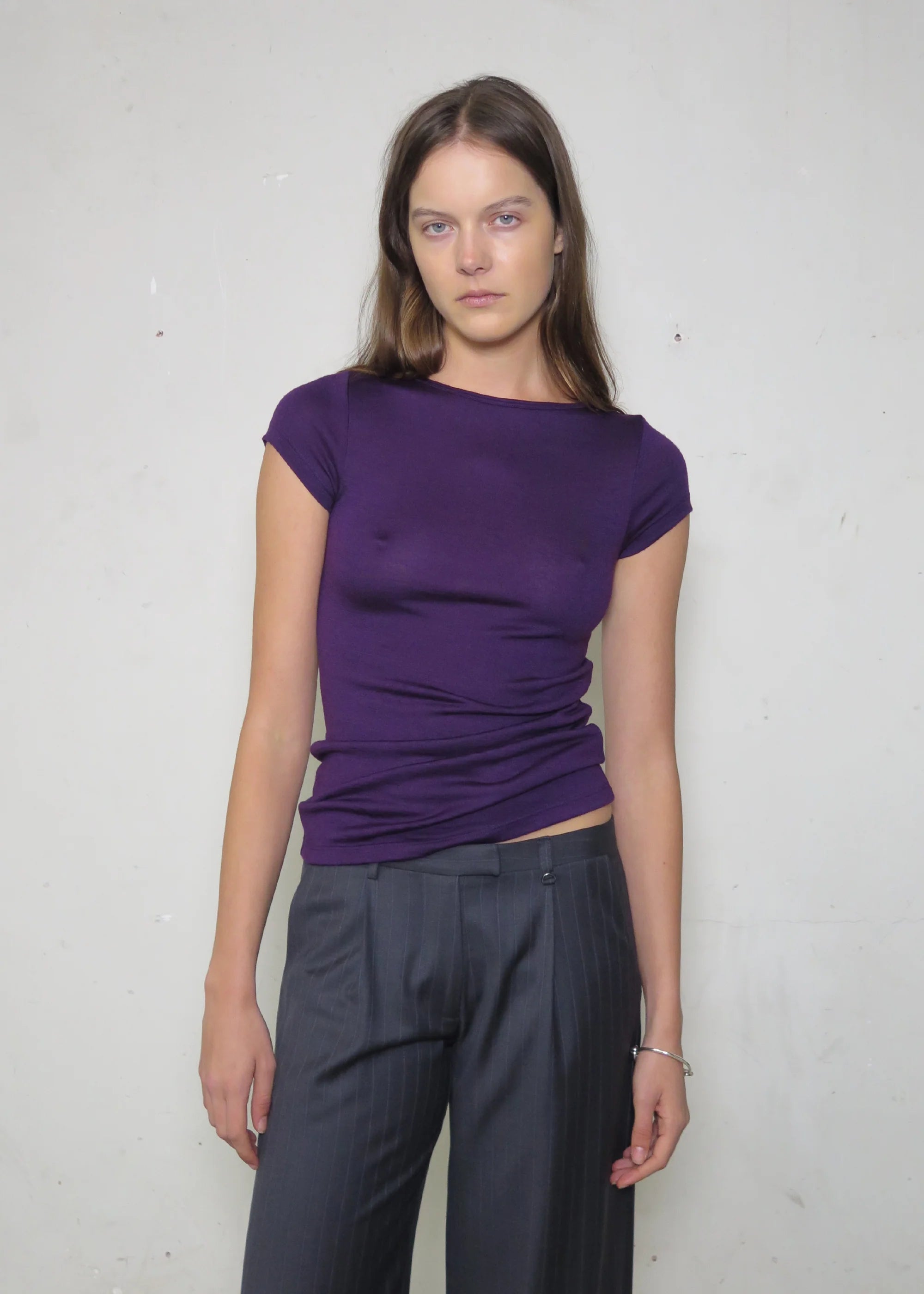 PV ~ Connection Wool Baby Tee ~ Royal Purple