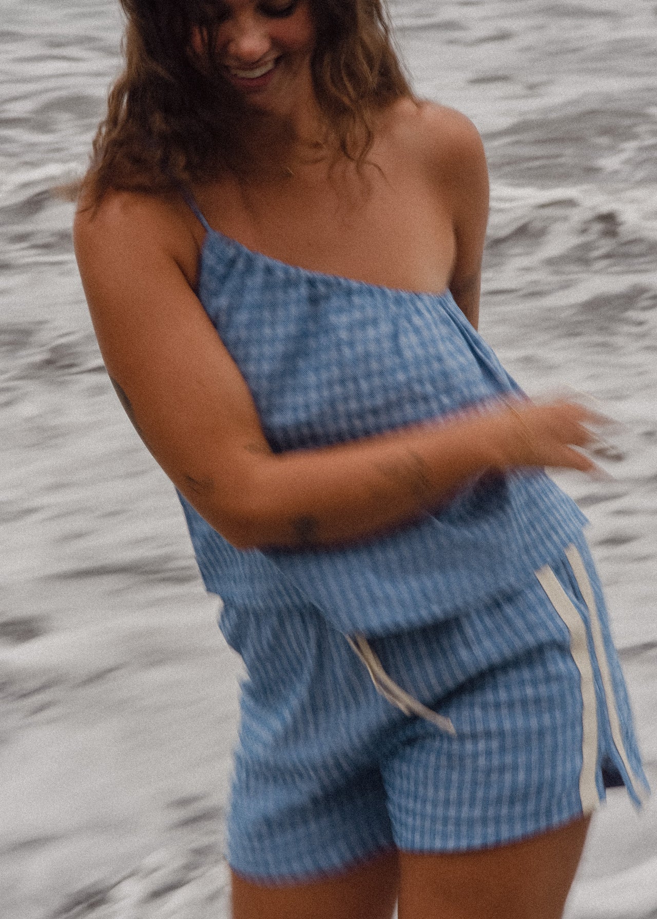 Atmosea - Blue Gingham - Shorts