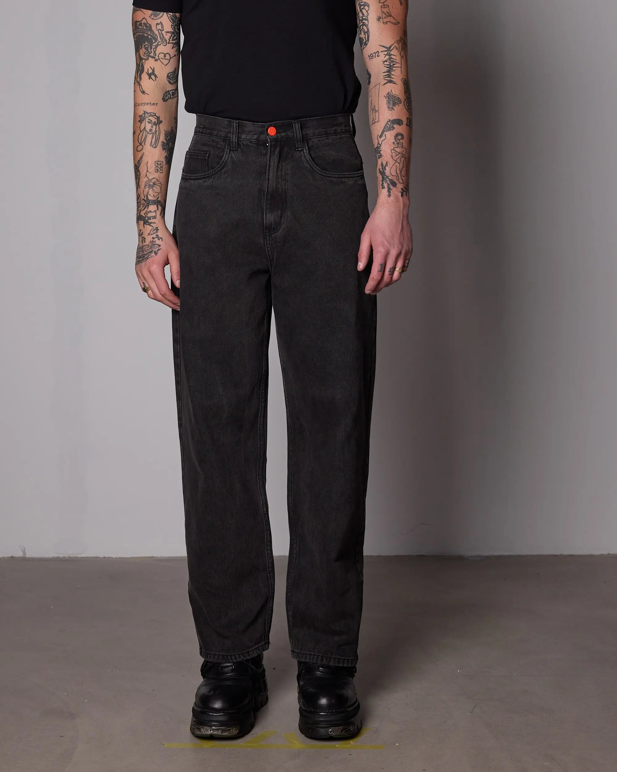 BEWIDER - DARK GREY - SUPER LOOSE JEANS
