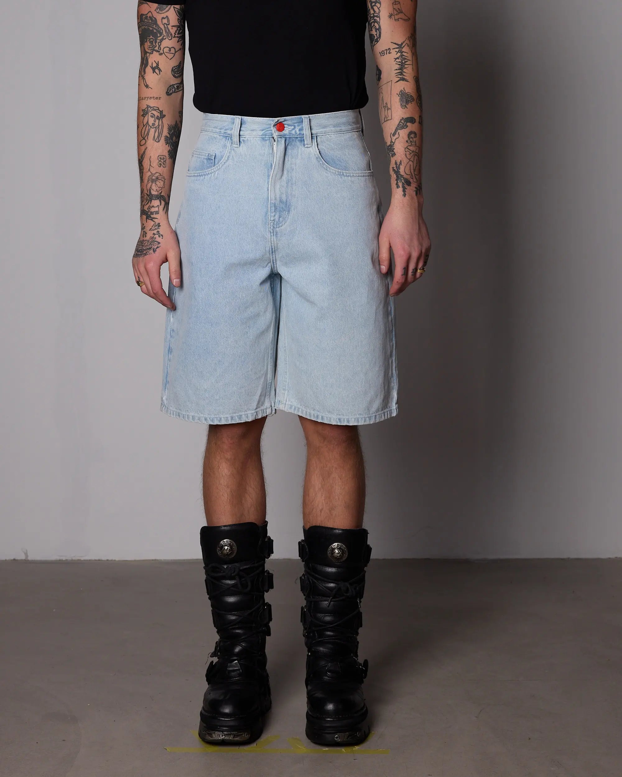 Bewider - Super Loose Shorts - 90s Blue