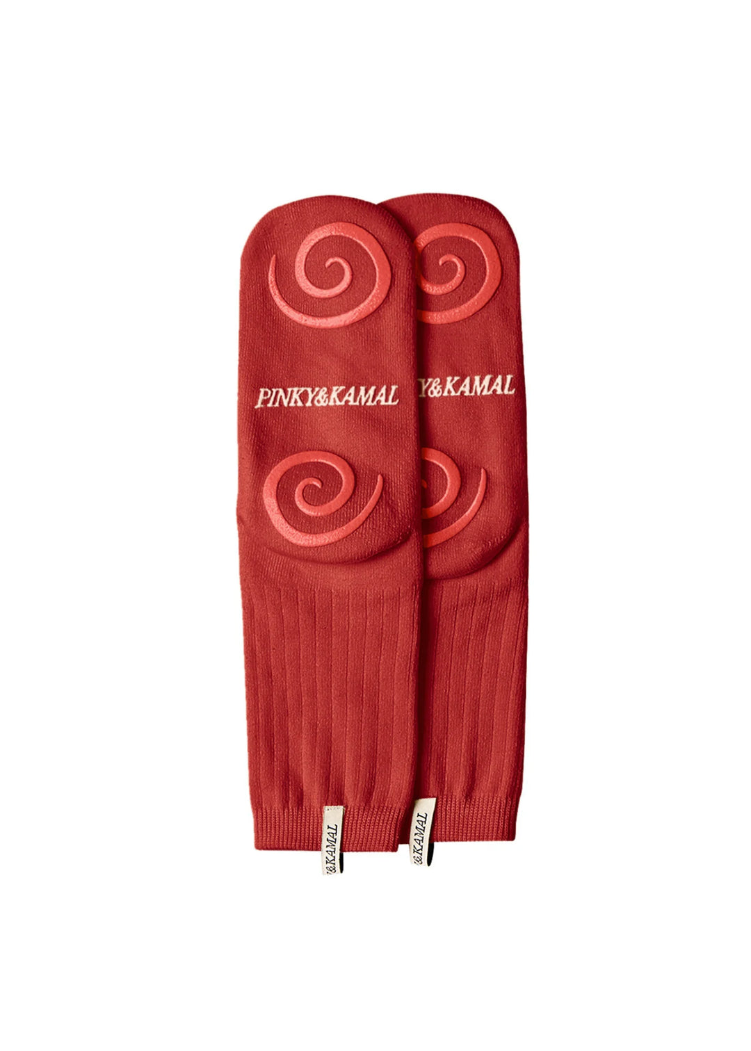 PINKY AND KAMAL - PILATES SPIRAL GRIP SOCK - RED