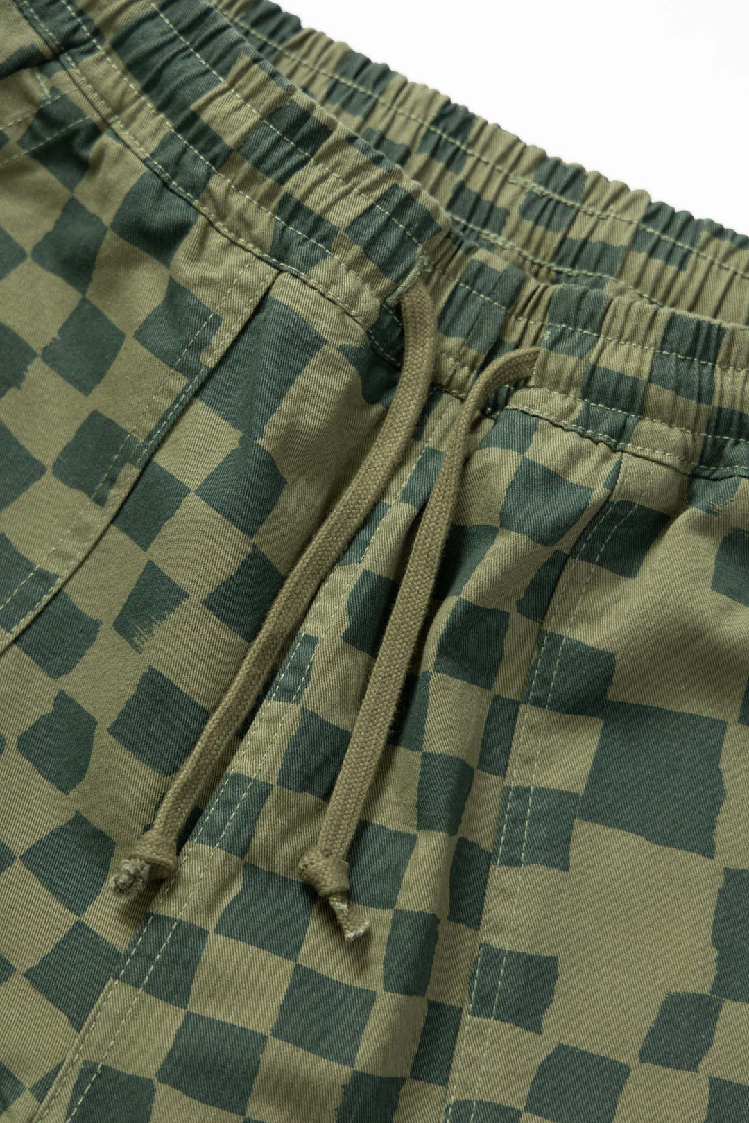 Service Works - Printed Shorts - Olive Checker