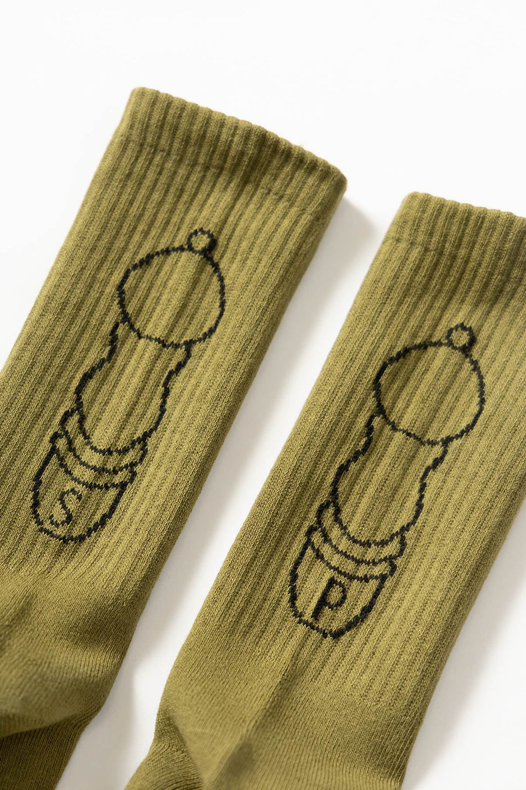 SERVICE WORKS - SALT + PEPPER SOCKS - OLIVE