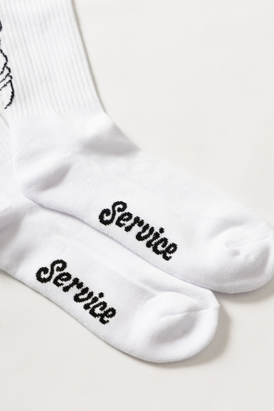 SERVICE WORKS - SALT + PEPPER SOCKS - WHITE