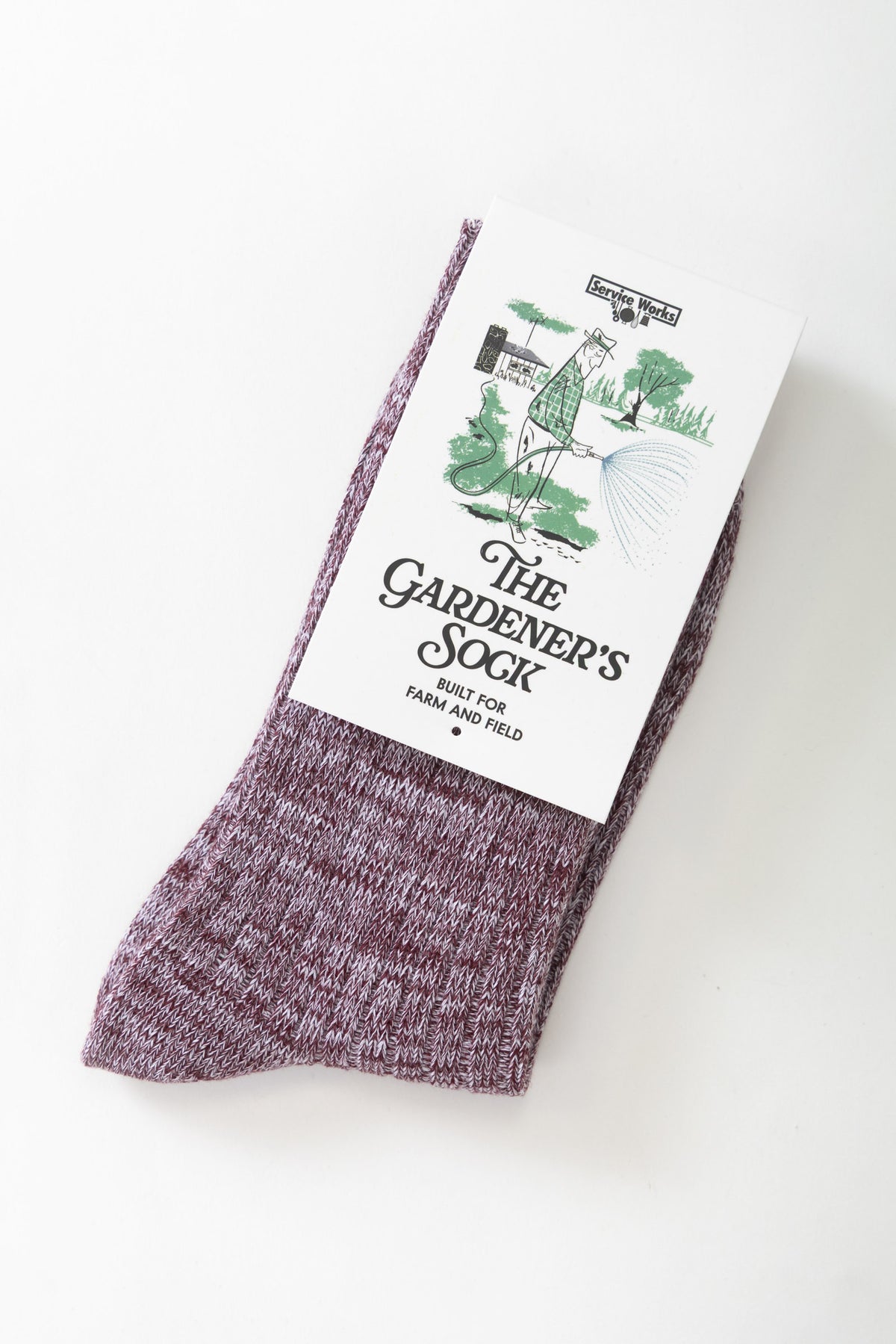 Service Works - The Gardener's Sock - Burgandy