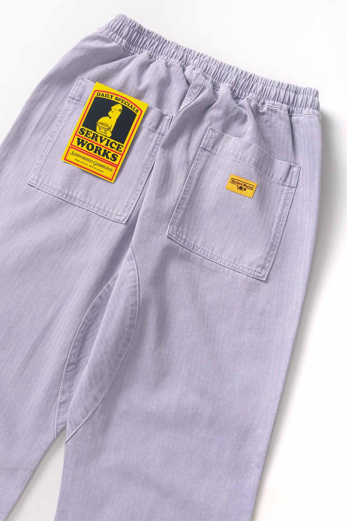 Service Works - Pigment Herringbone Chef Pants - Lavender