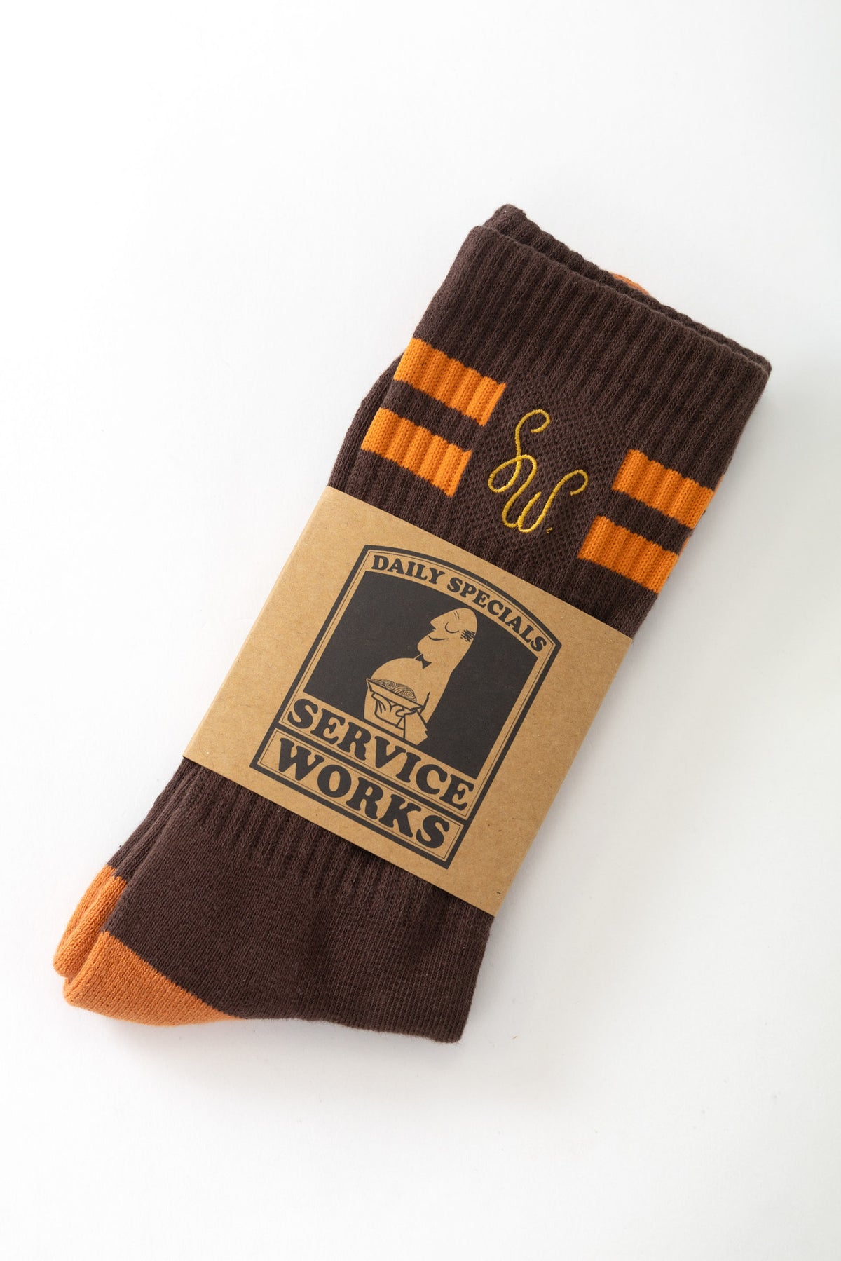 Service Works - Monogram Socks - Brown
