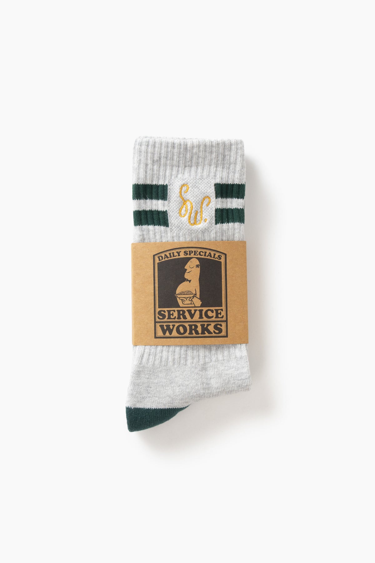 Service Works - Monogram Socks - Heather Grey