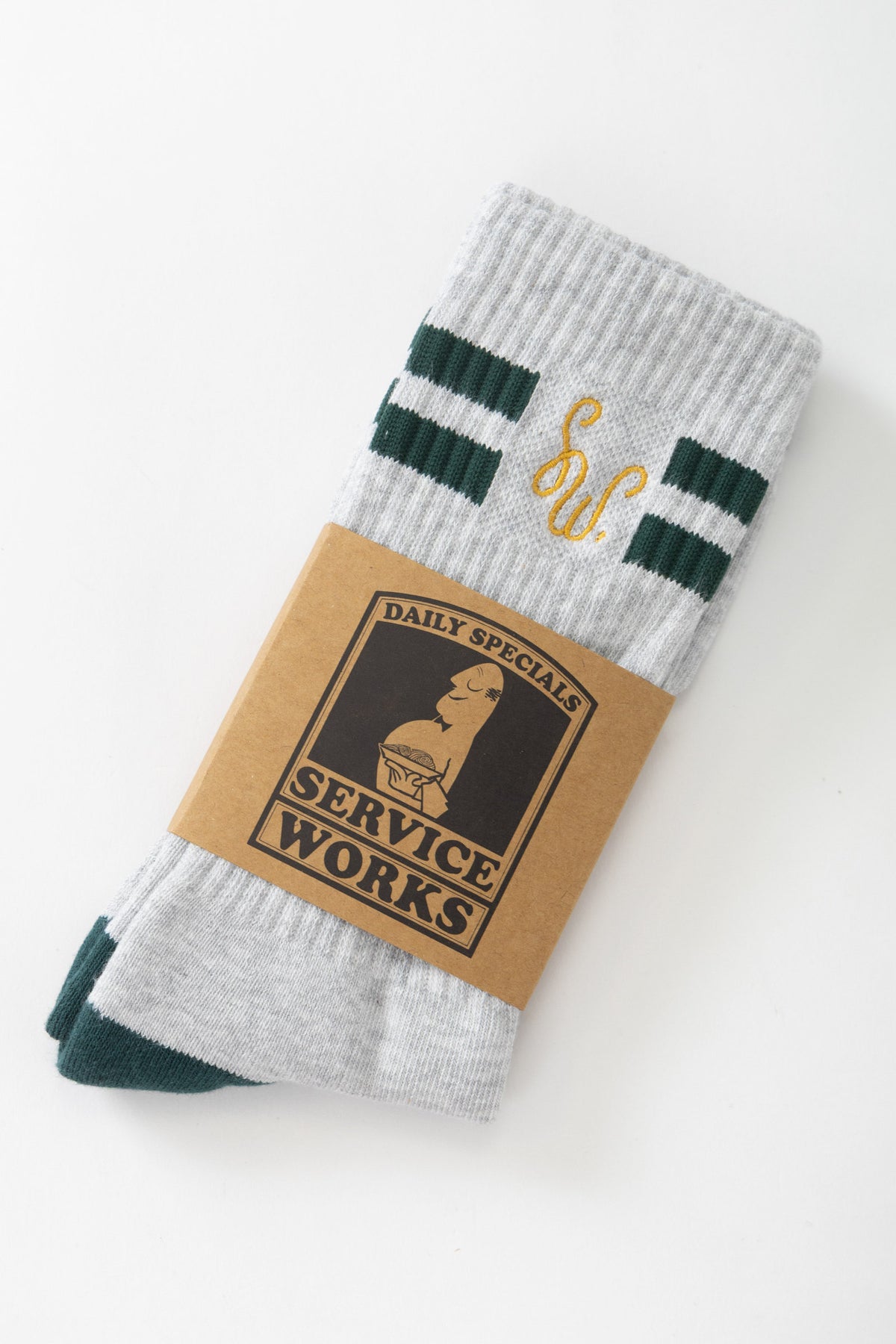 Service Works - Monogram Socks - Heather Grey