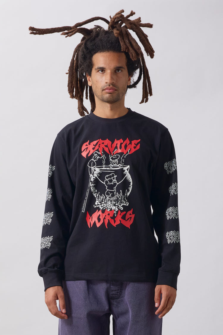 Service Works - Boiling Point L/S Tee - Black