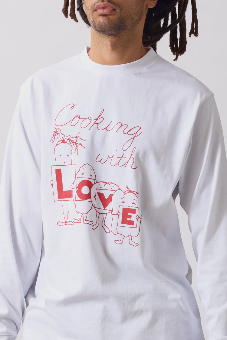 Service Works - LOVE Long Sleeve Tee - White