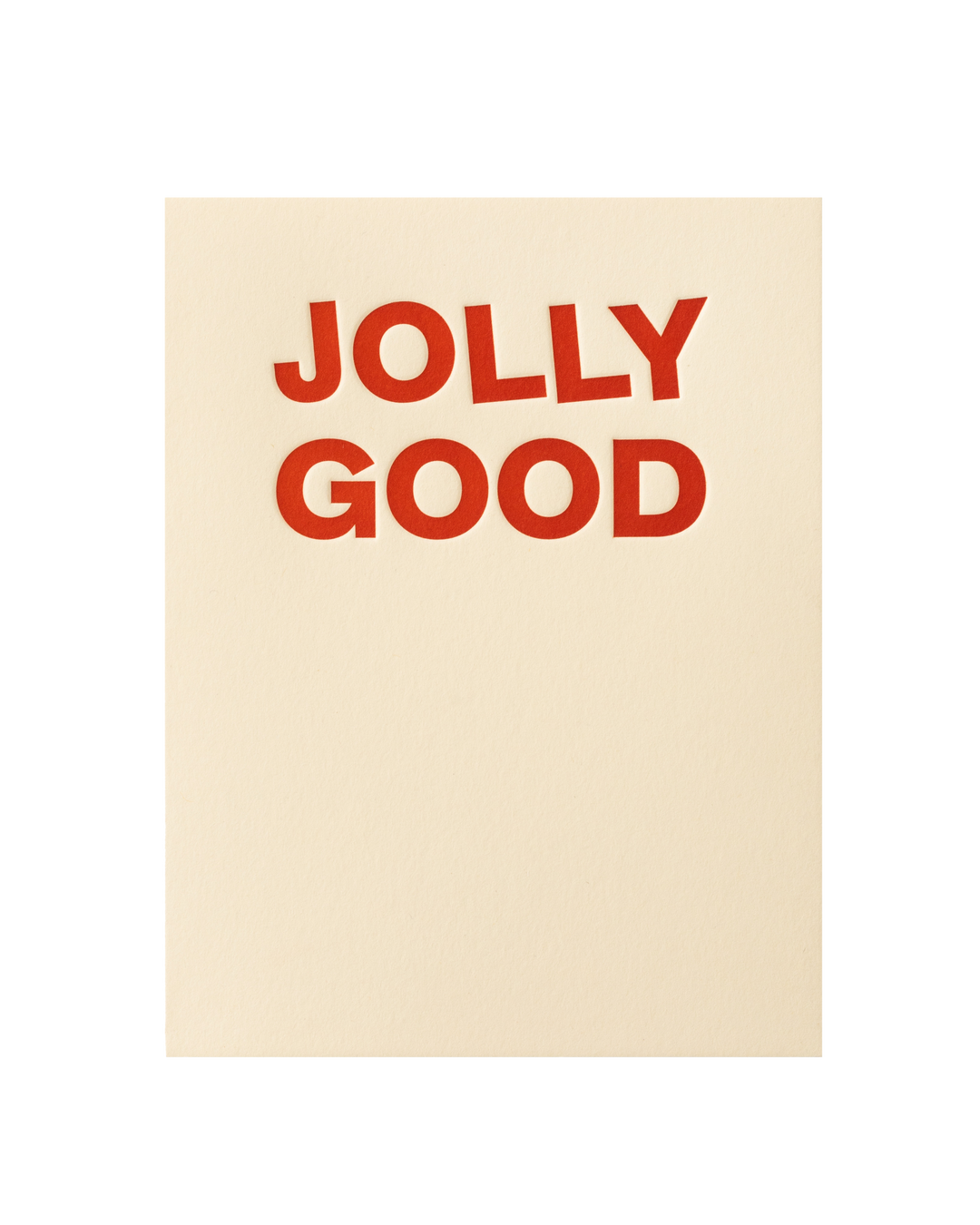 SHORT TALK - JOLLY GOOD