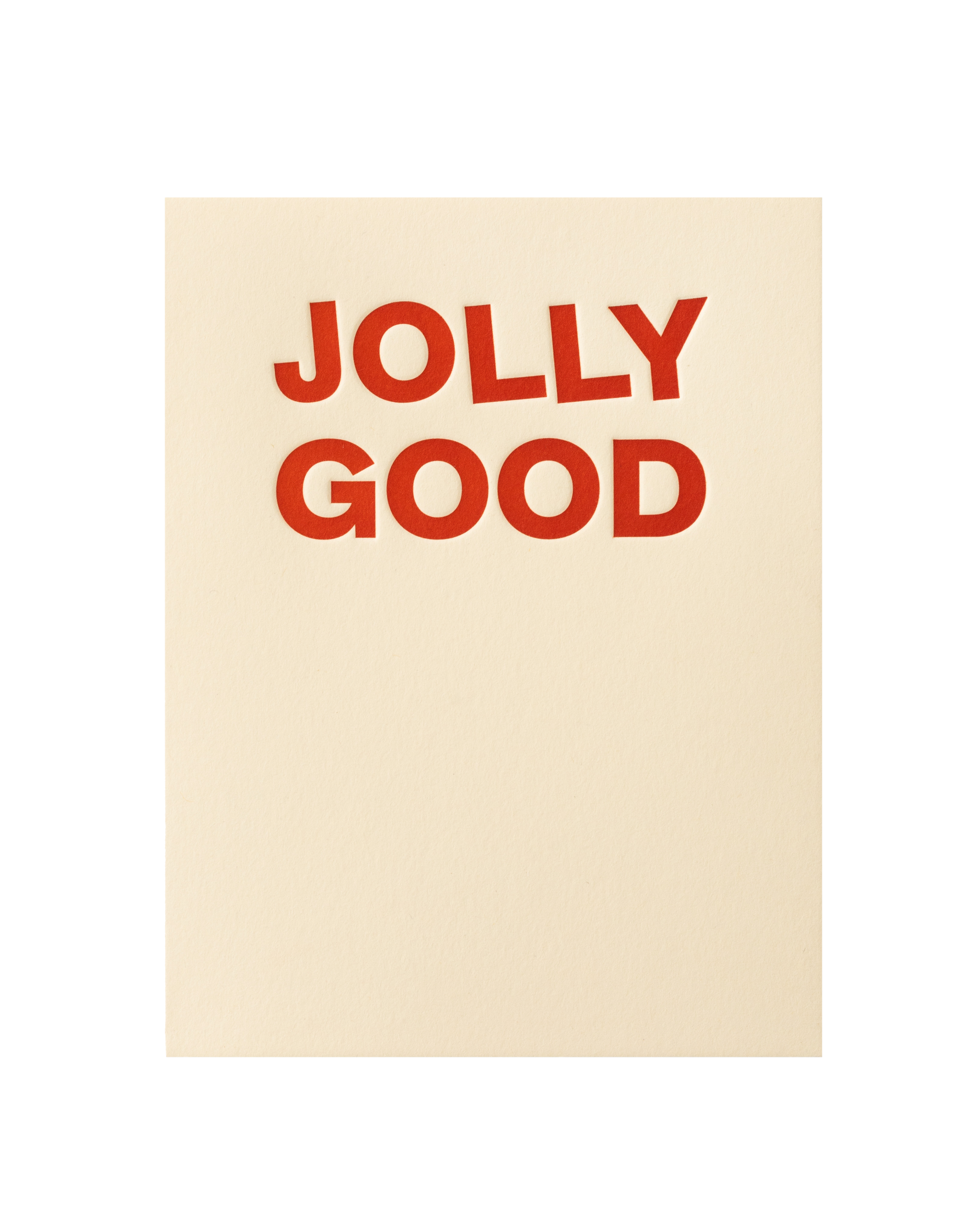 SHORT TALK - JOLLY GOOD