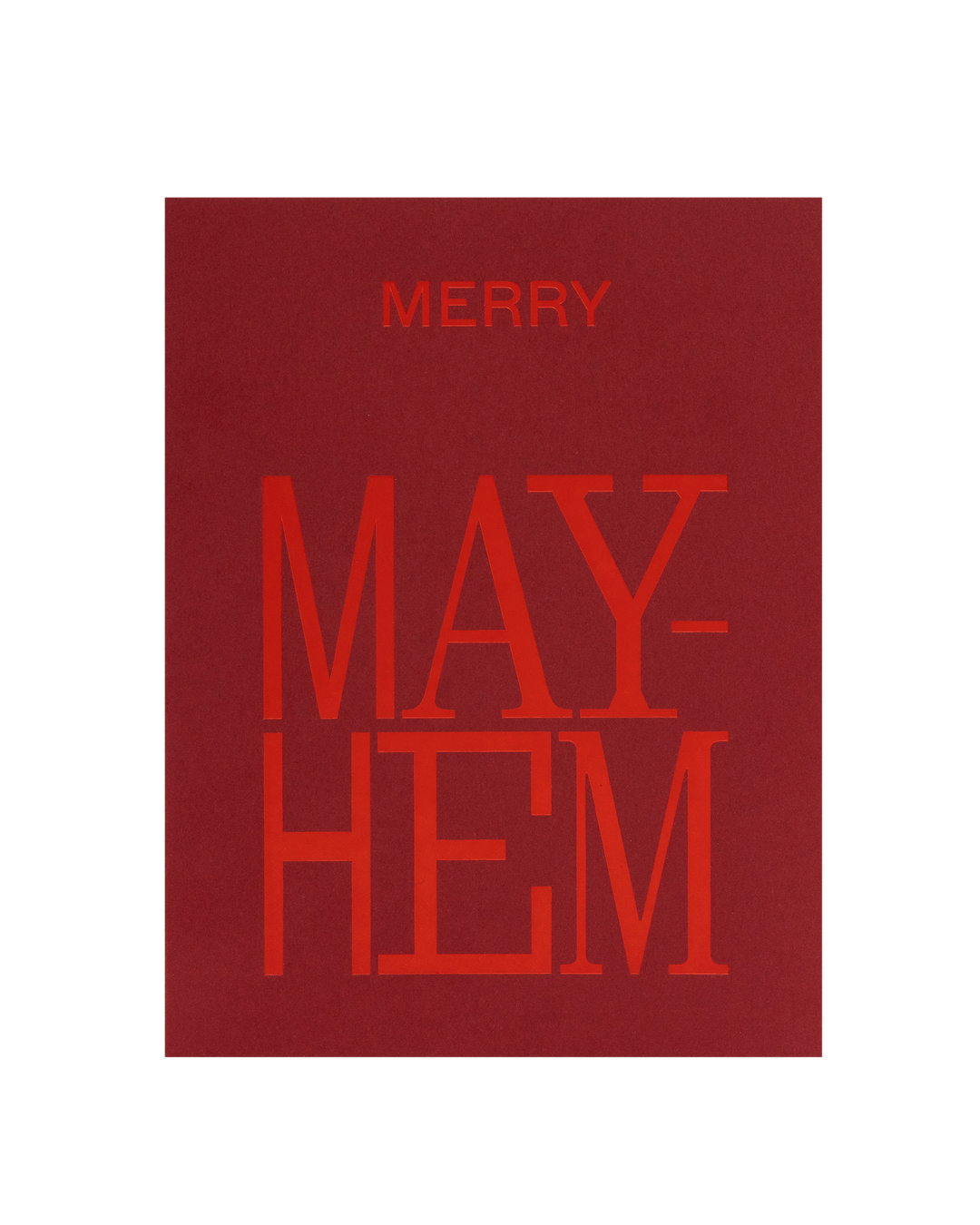 SHORT TALK - MERRY MAYHEM