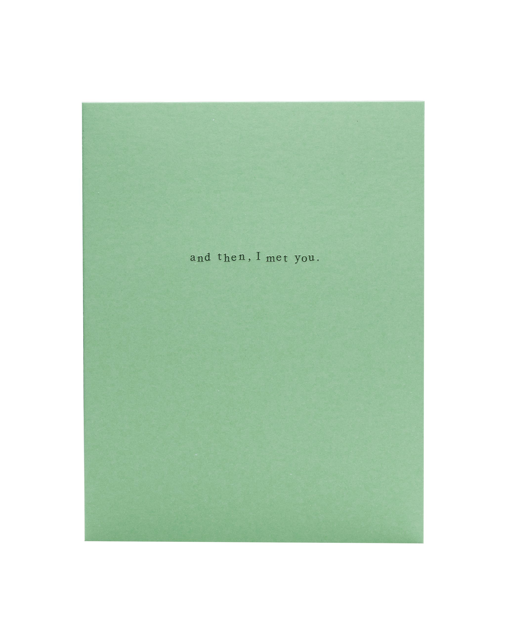 SHORT TALK - AND THEN I MET YOU